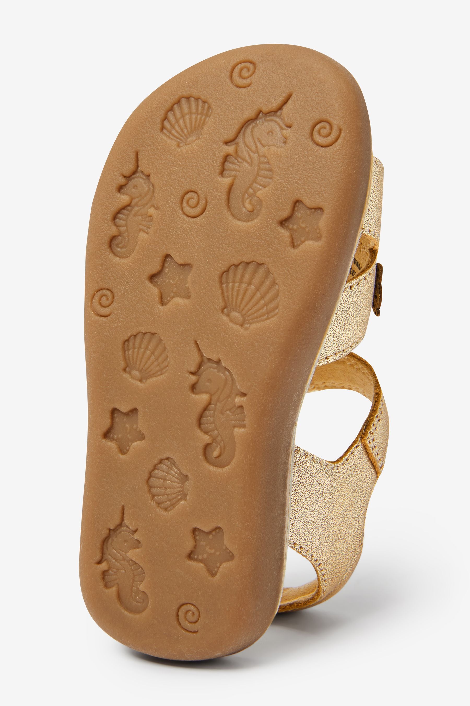 Gold Leather Butterfly Little Luxe Sandals