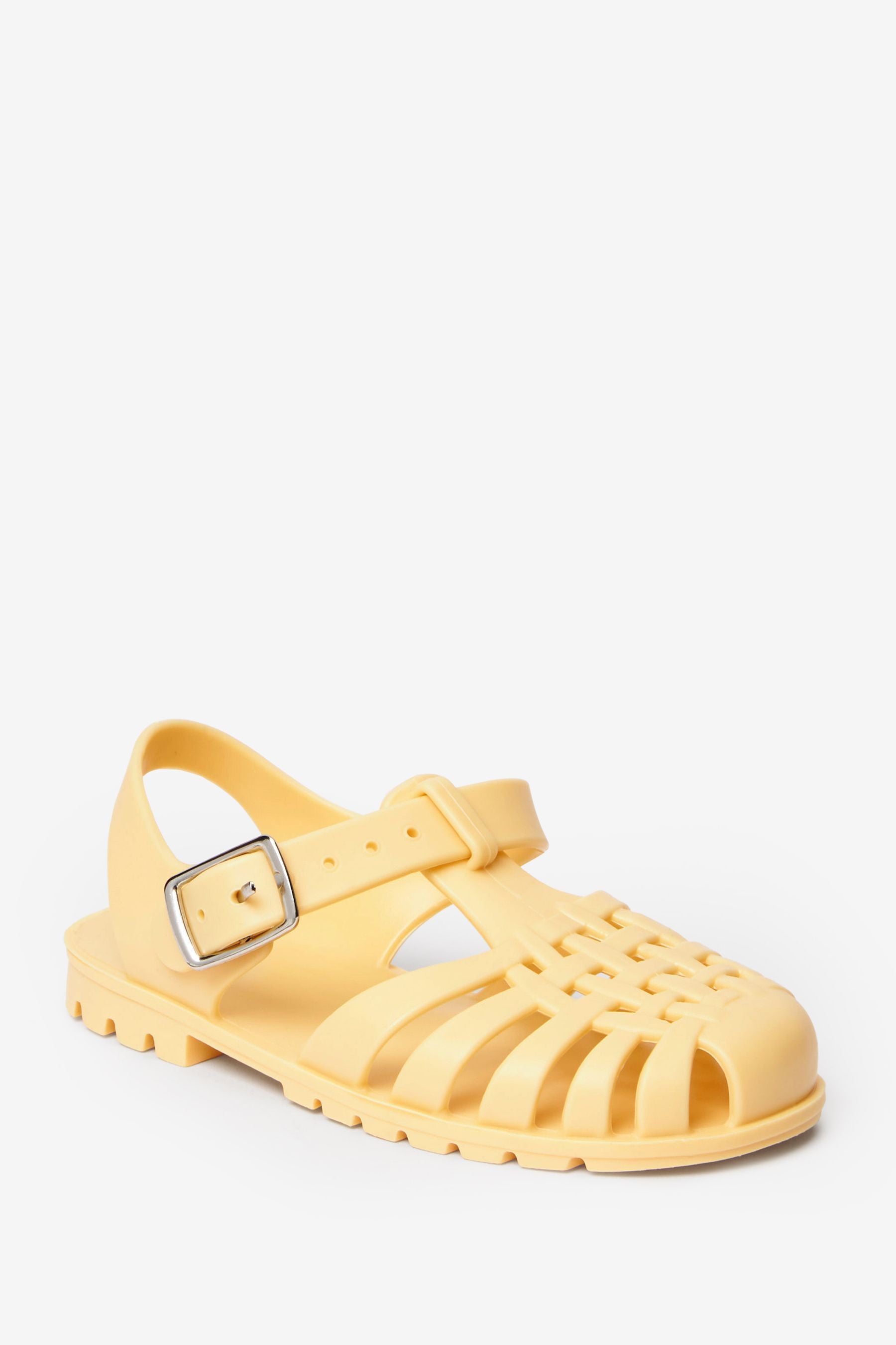 Lemon Yellow Jelly Sandals