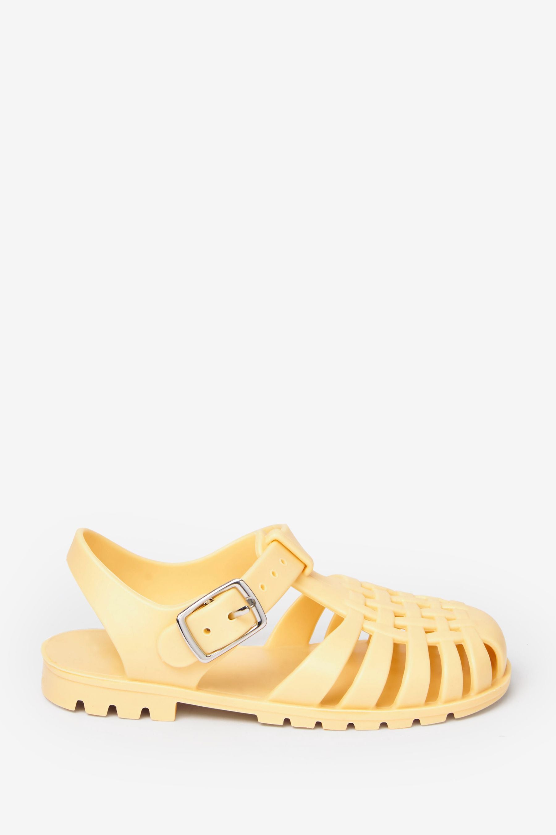 Lemon Yellow Jelly Sandals