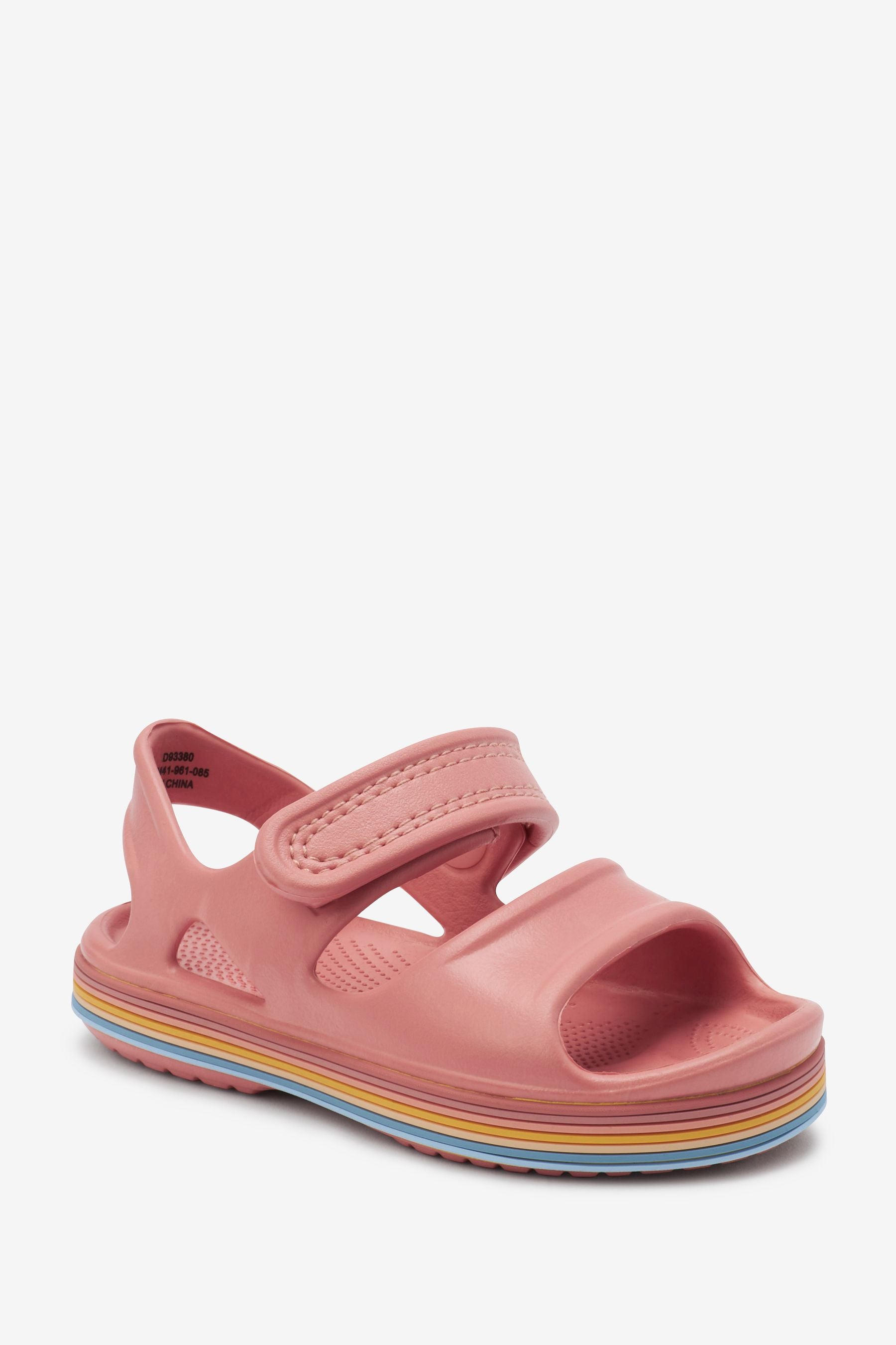 Blush Pink Rainbow Beach Sandals