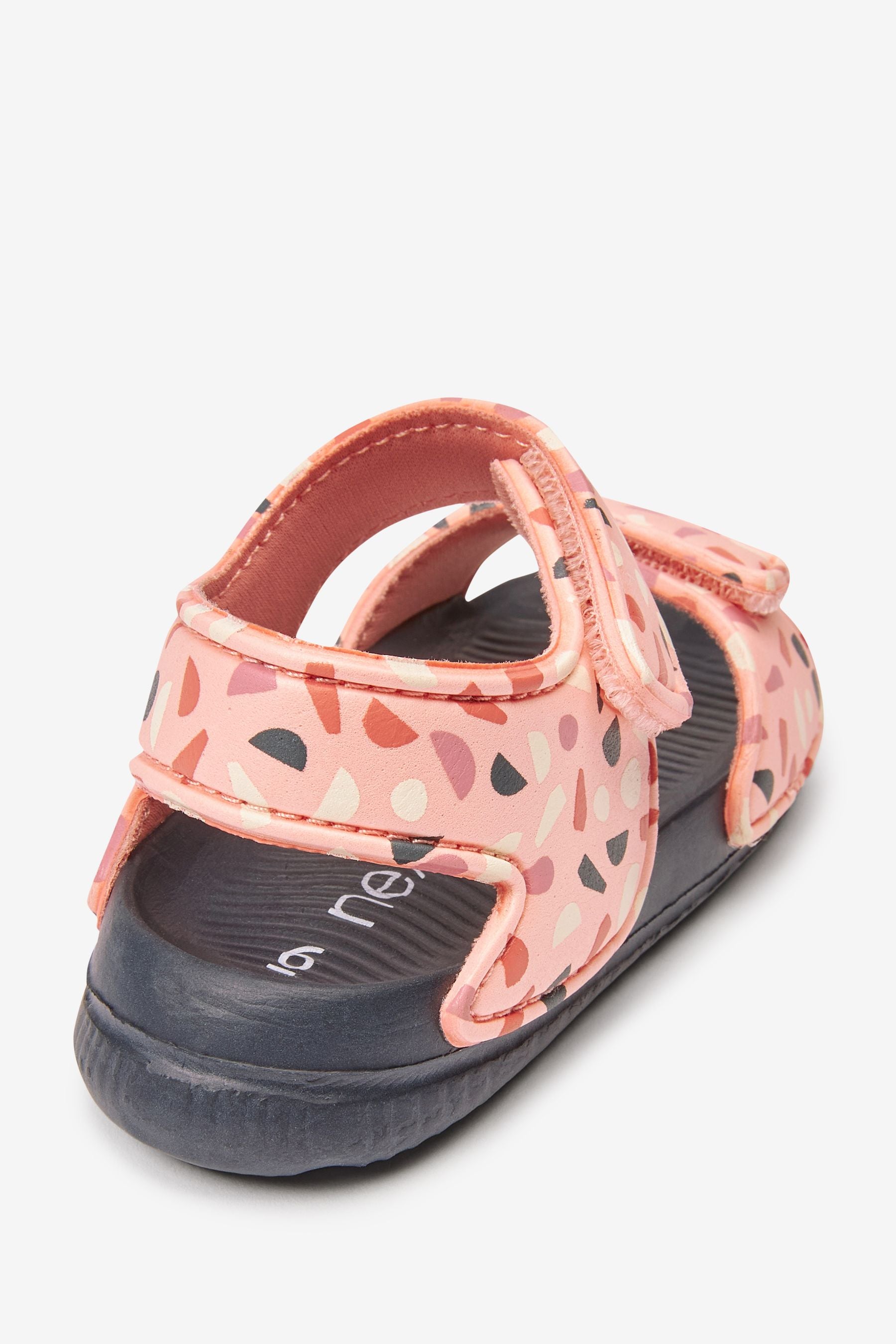 Pink Spot Two Strap Beach Sandals