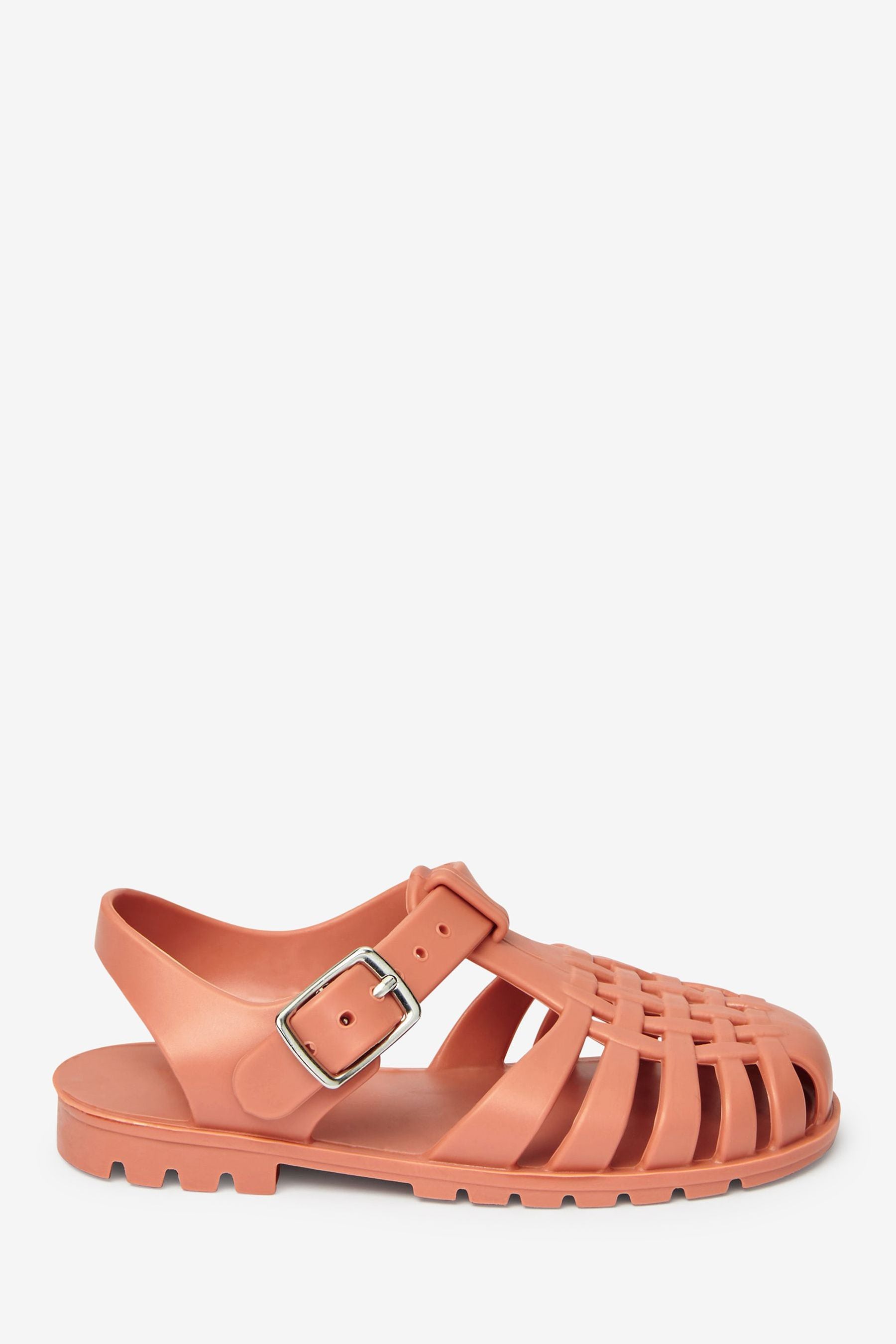 Tan Brown Jelly Sandals