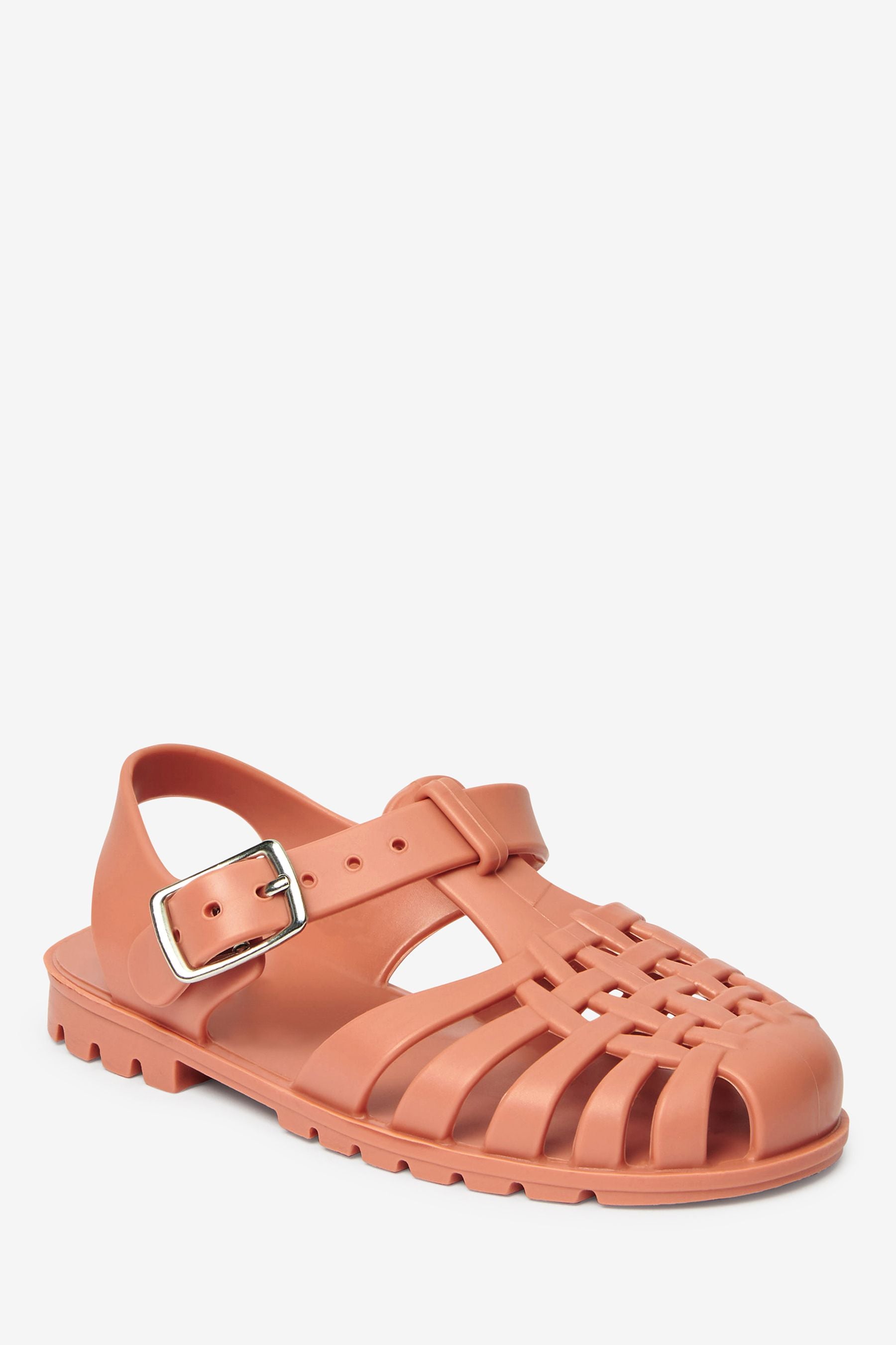 Tan Brown Jelly Sandals