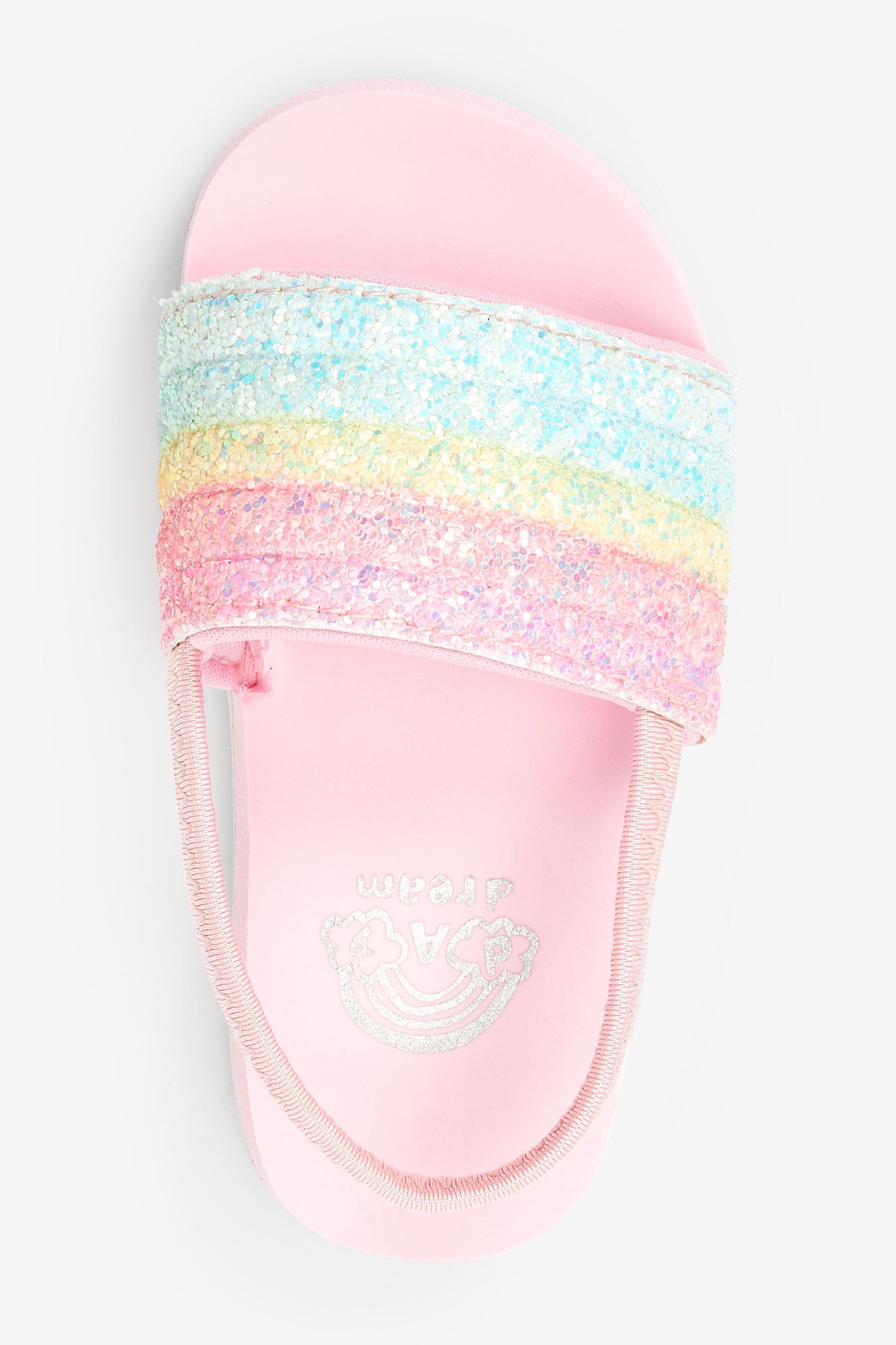 Pink Rainbow Glitter Sliders