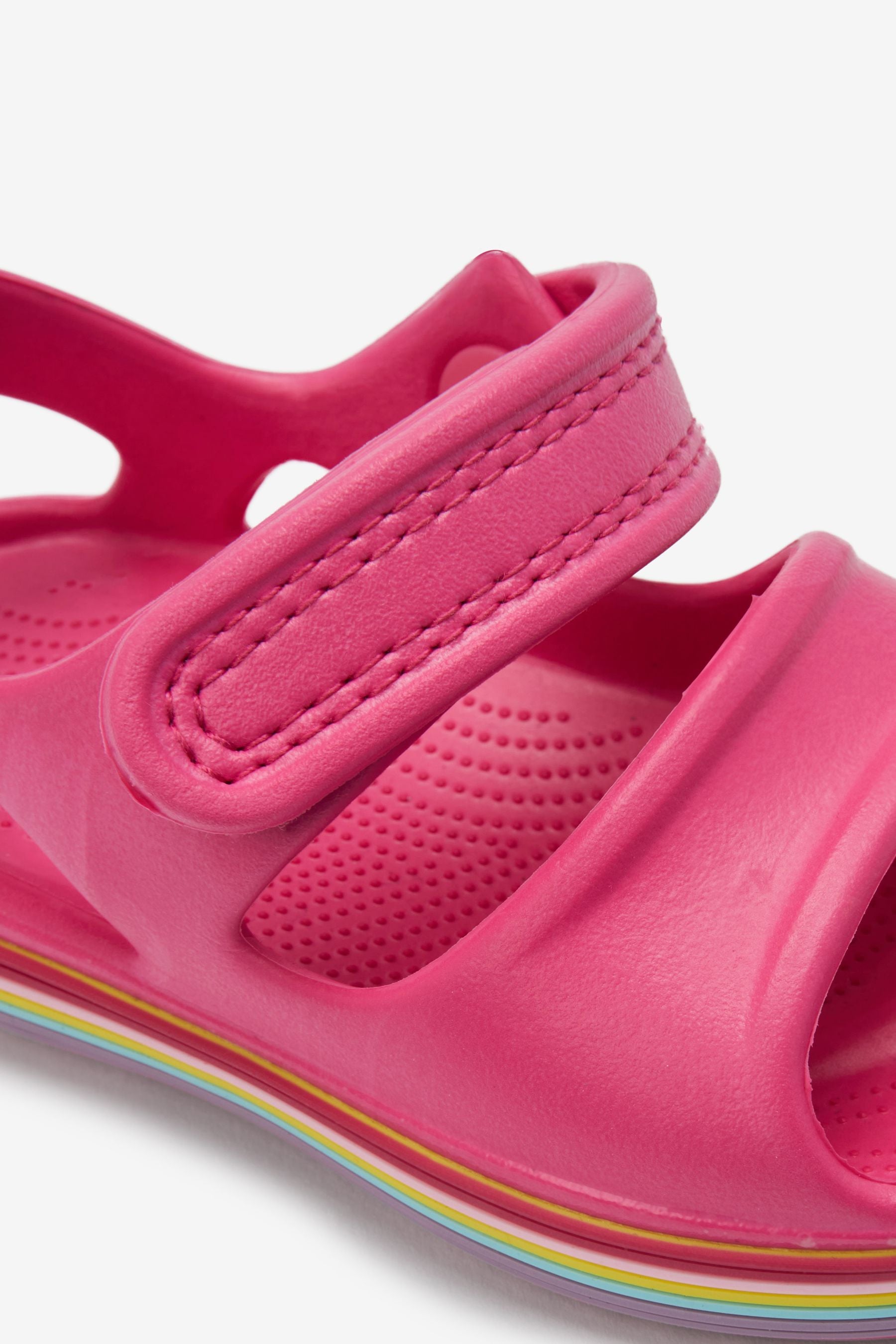 Hot Pink Rainbow Beach Sandals