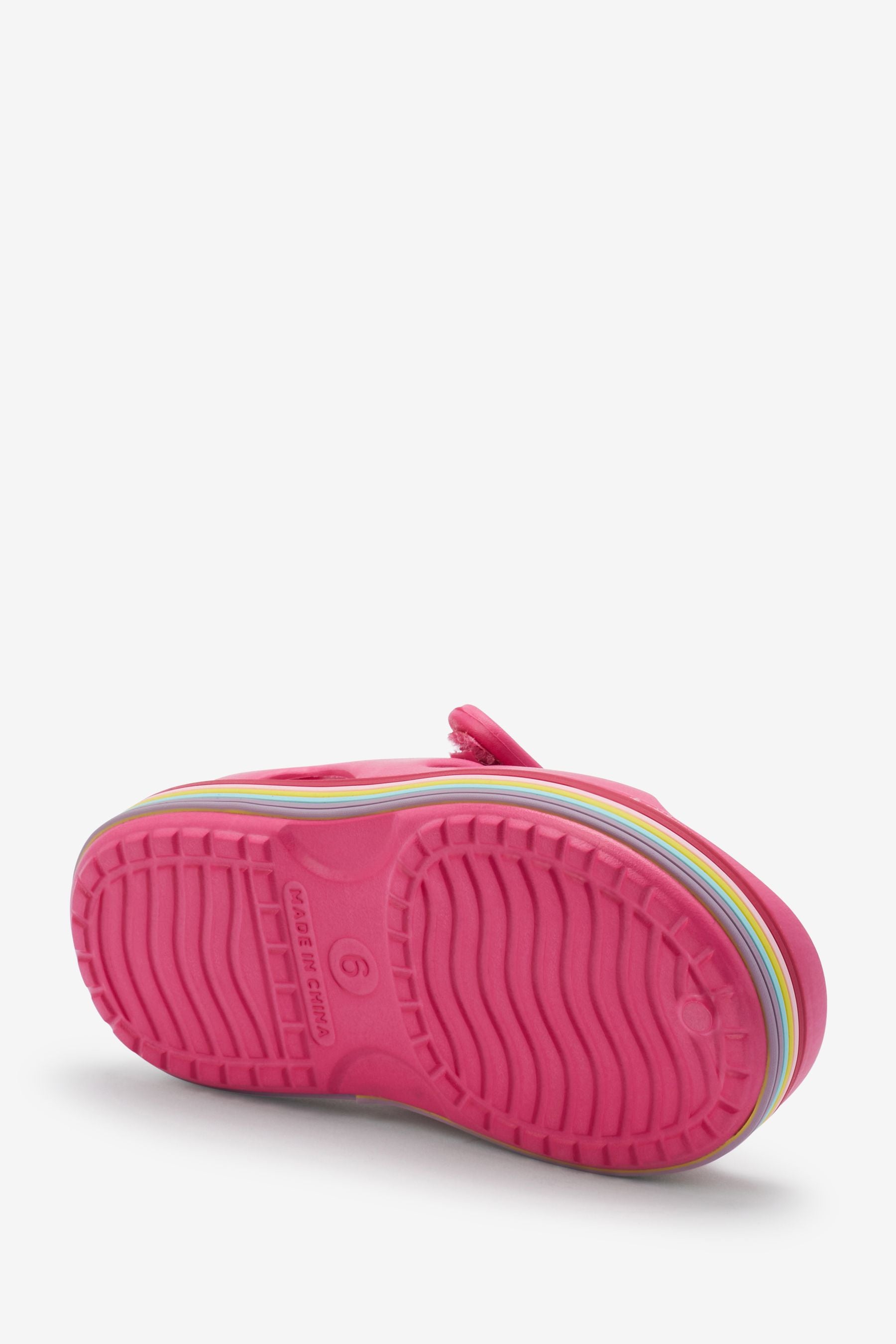 Hot Pink Rainbow Beach Sandals