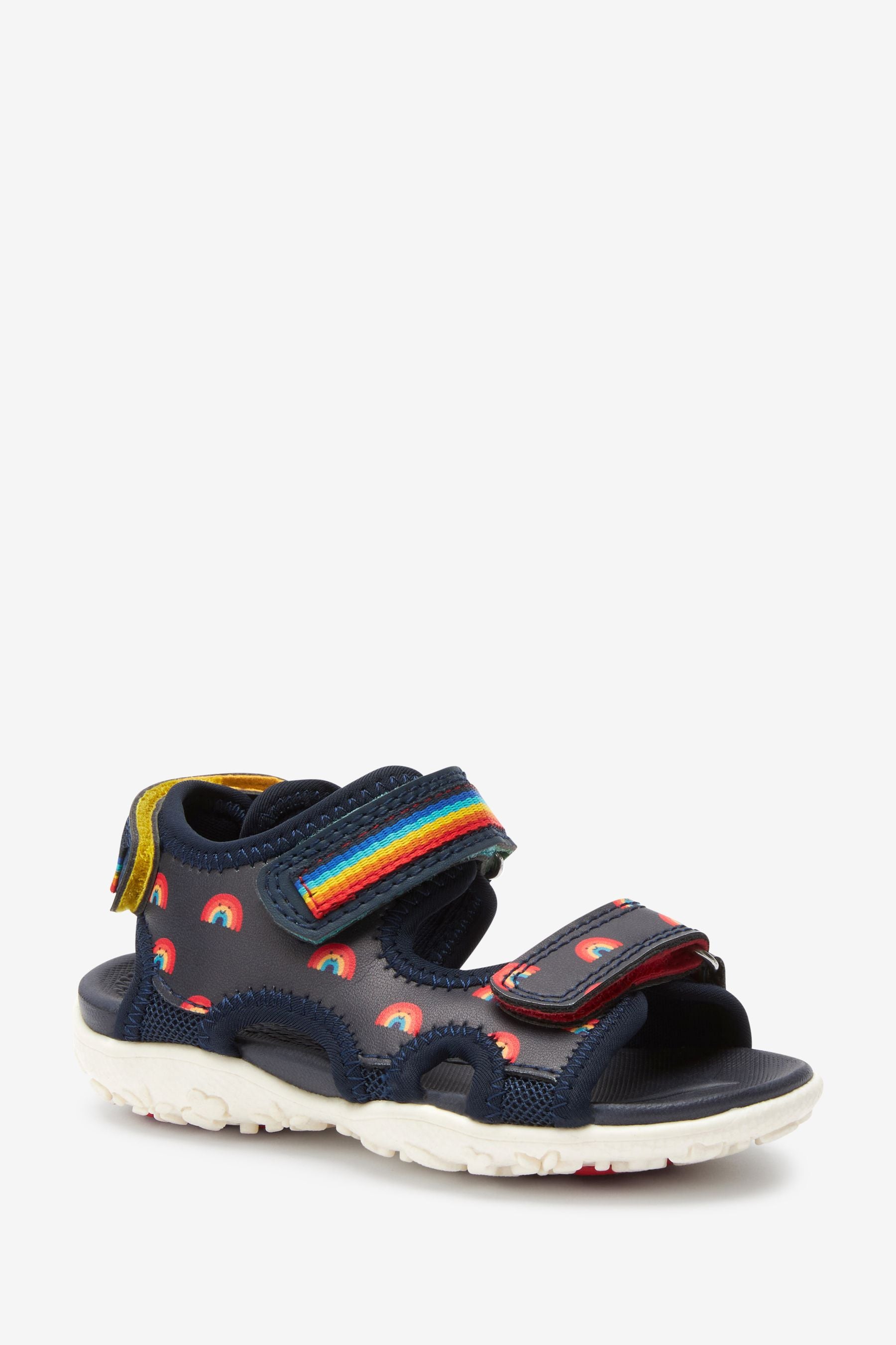 Navy Blue Rainbow Trekker Sandals