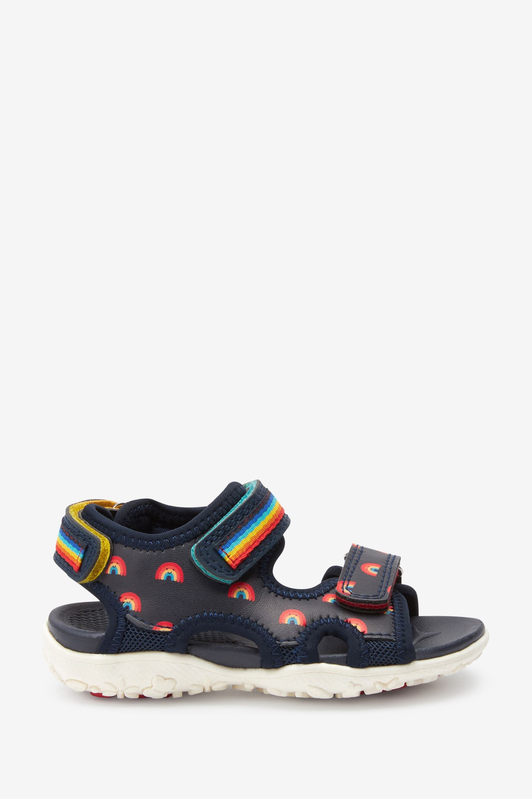 Navy Blue Rainbow Trekker Sandals