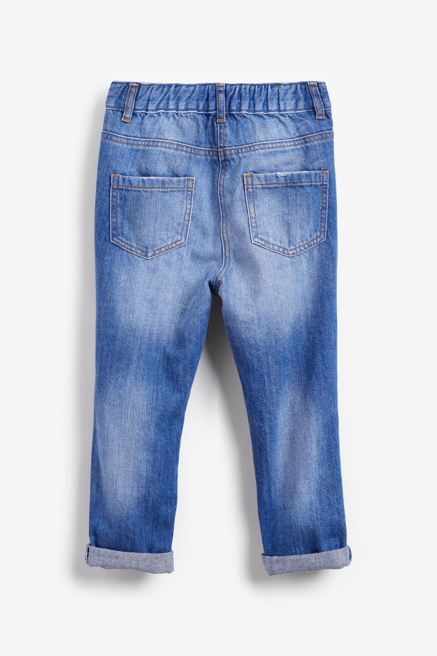 Bright Blue Distressed Mom Jeans (3-16yrs)