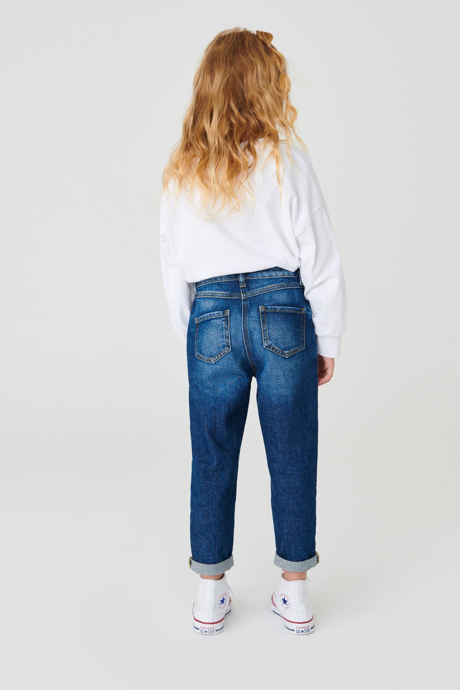 Mid Blue Denim Mom Jeans (3-16yrs)