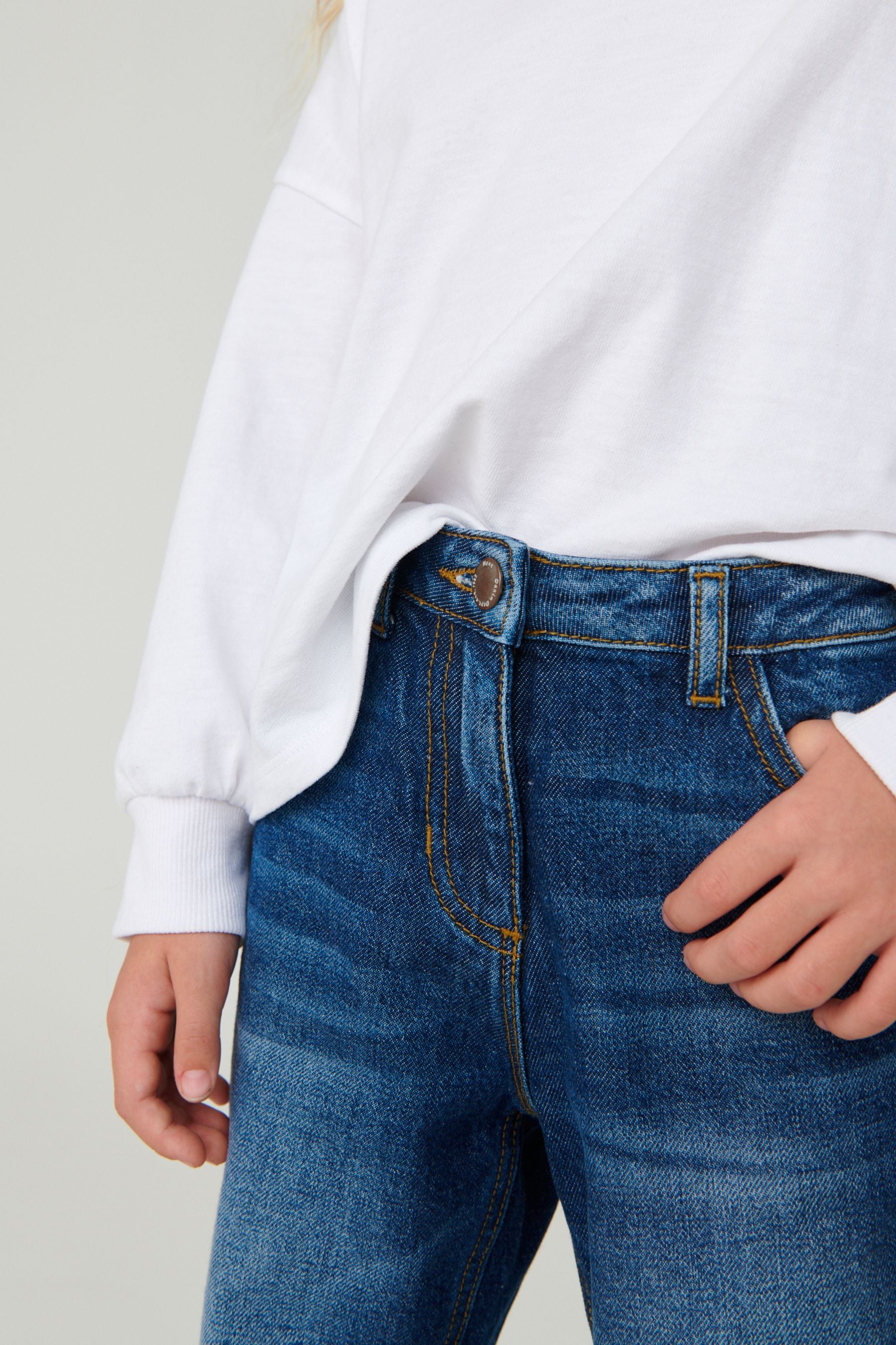 Mid Blue Denim Mom Jeans (3-16yrs)