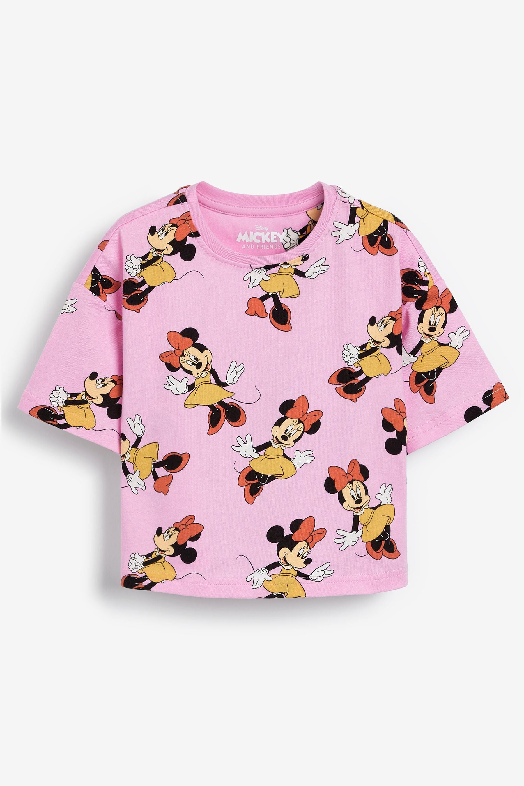 Pink/Yellow Disney Minnie Mouse 2 Pack Short Pyjamas (3-16yrs)