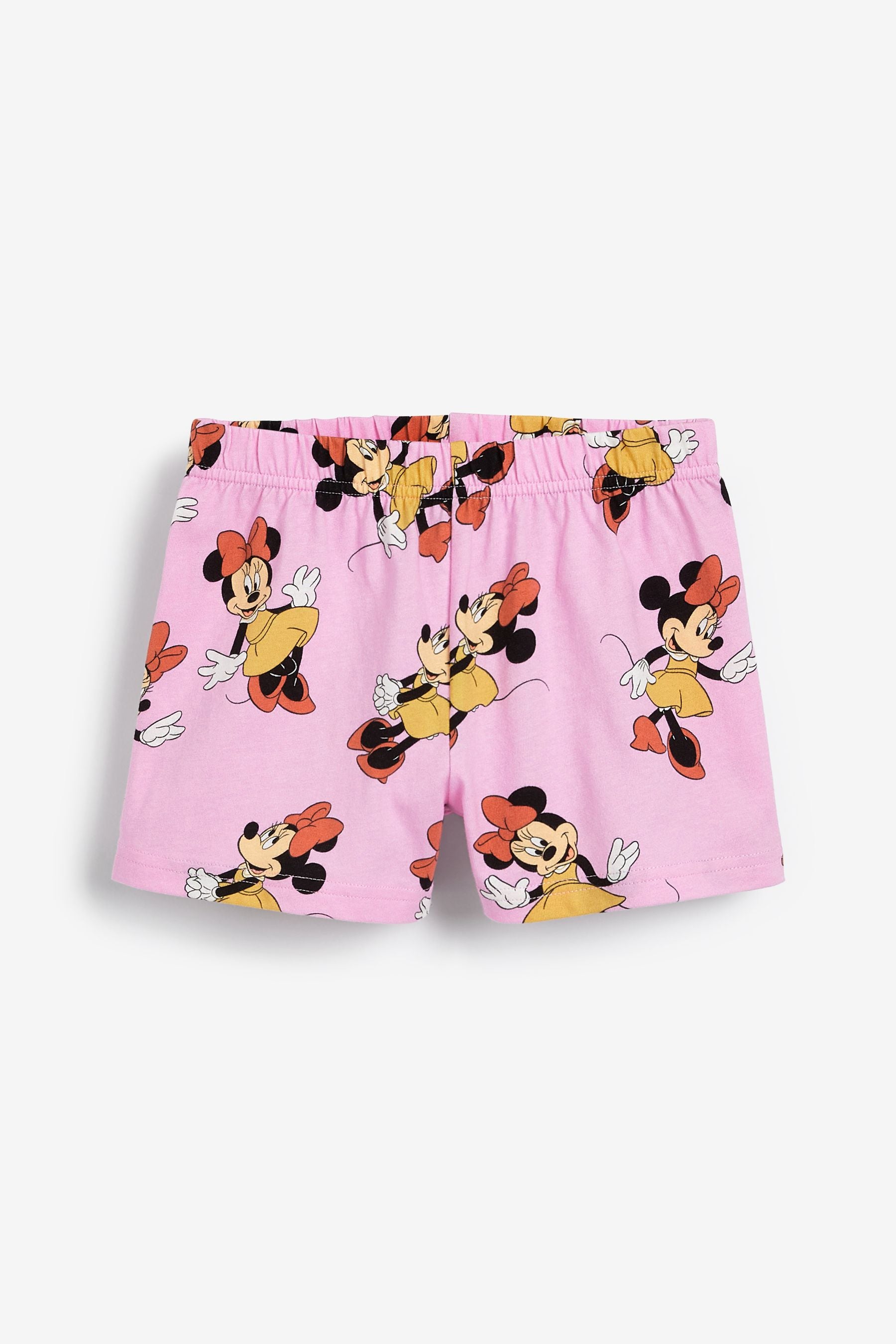 Pink/Yellow Disney Minnie Mouse 2 Pack Short Pyjamas (3-16yrs)