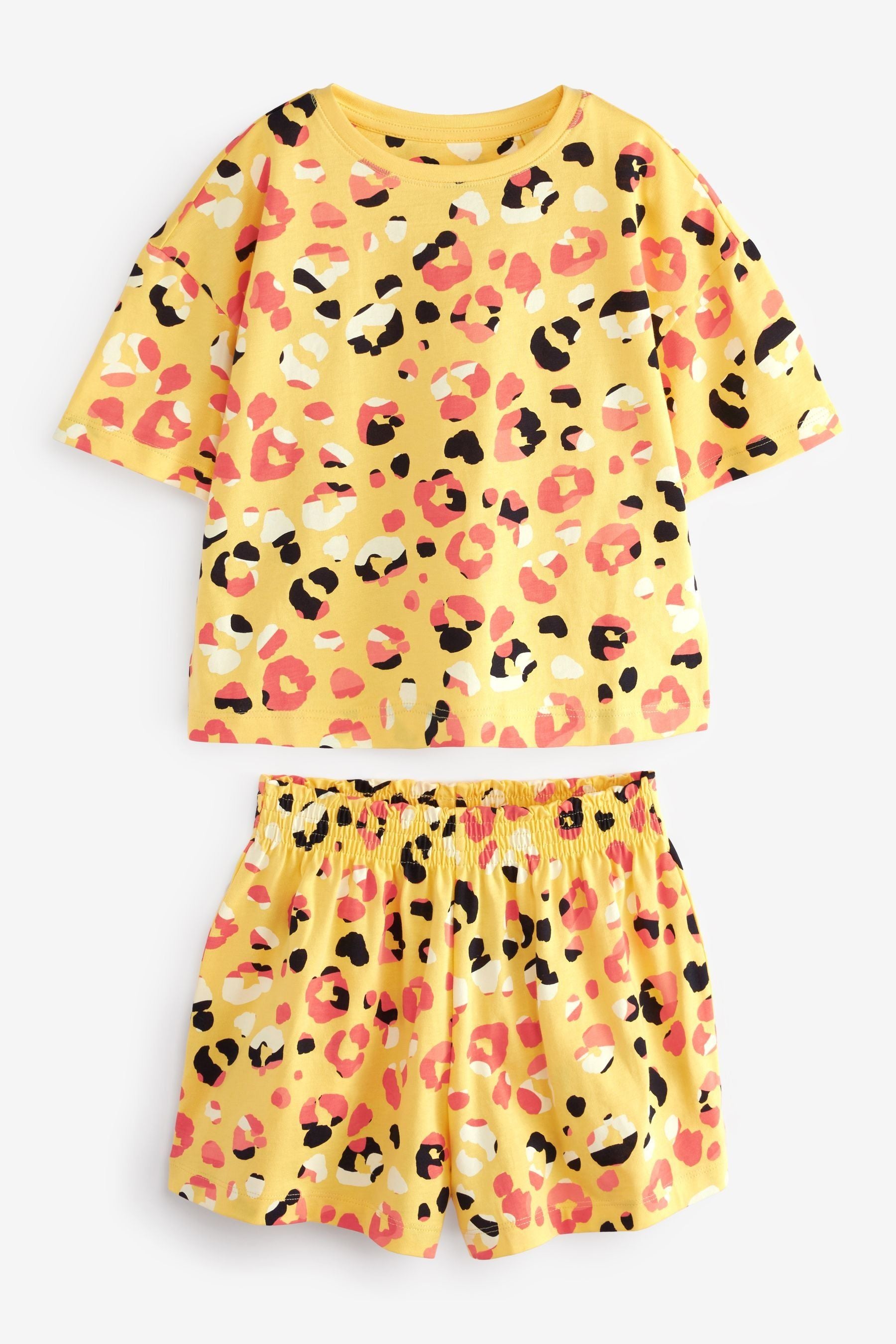 Multi Animal Print Short Pyjamas 3 Pack (3-16yrs)