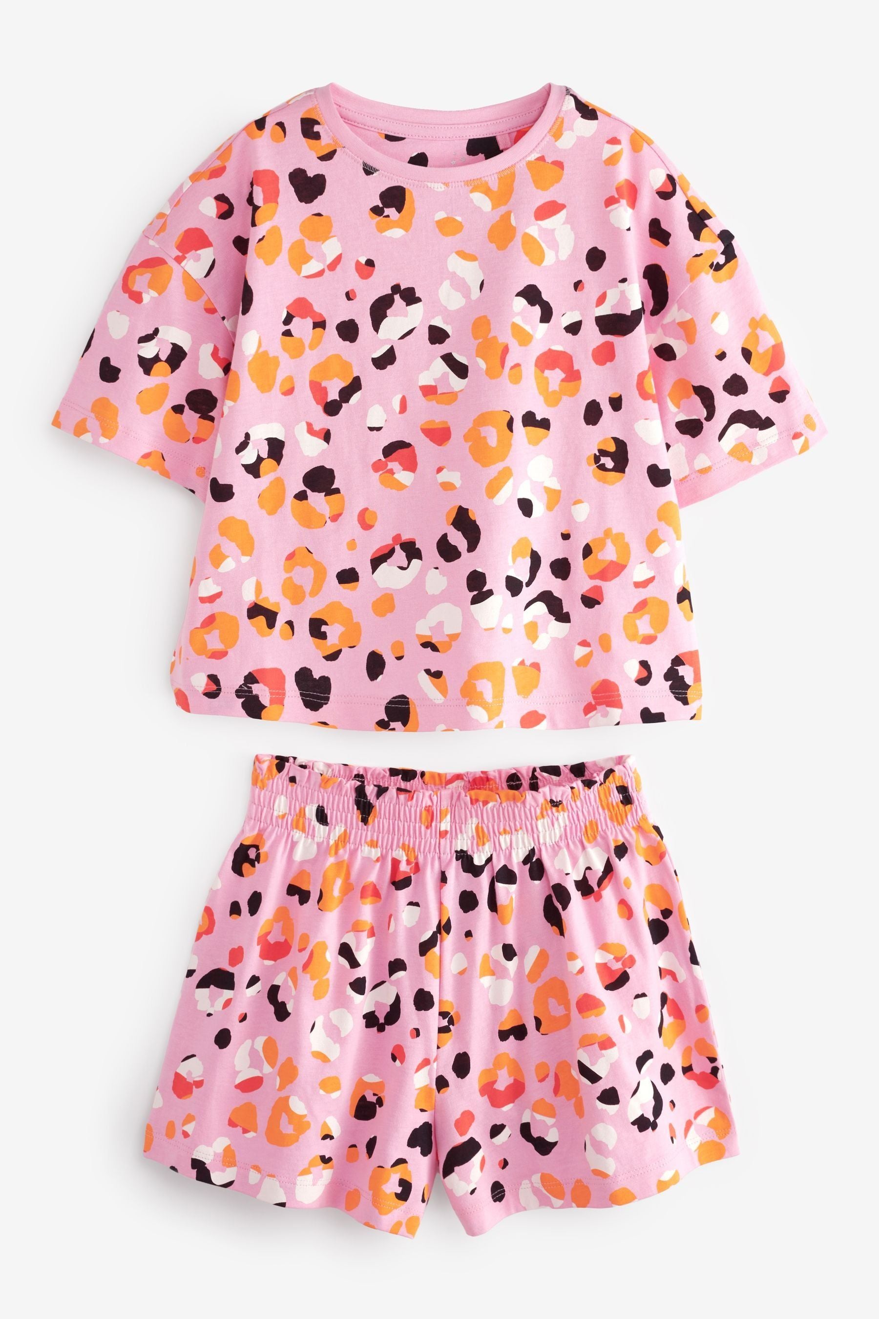 Multi Animal Print Short Pyjamas 3 Pack (3-16yrs)