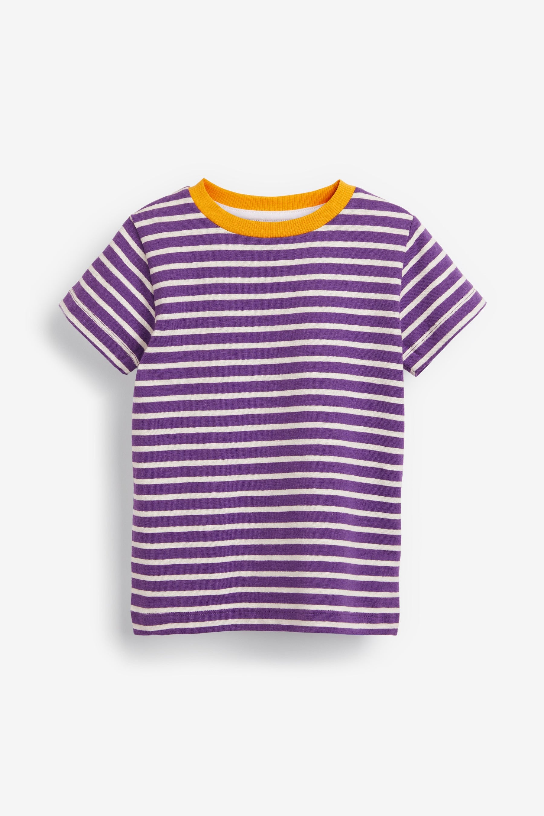 Stripe/Plain 5 Pack Short Sleeve T-Shirts (3mths-7yrs)