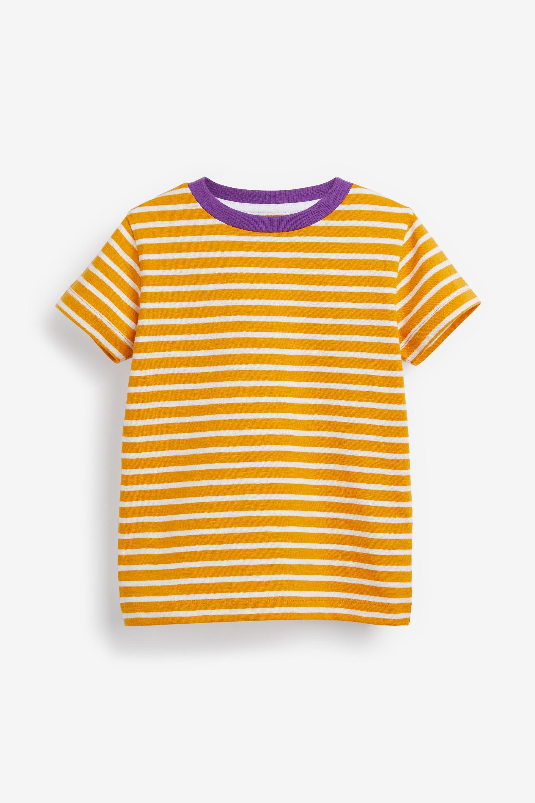 Stripe/Plain 5 Pack Short Sleeve T-Shirts (3mths-7yrs)