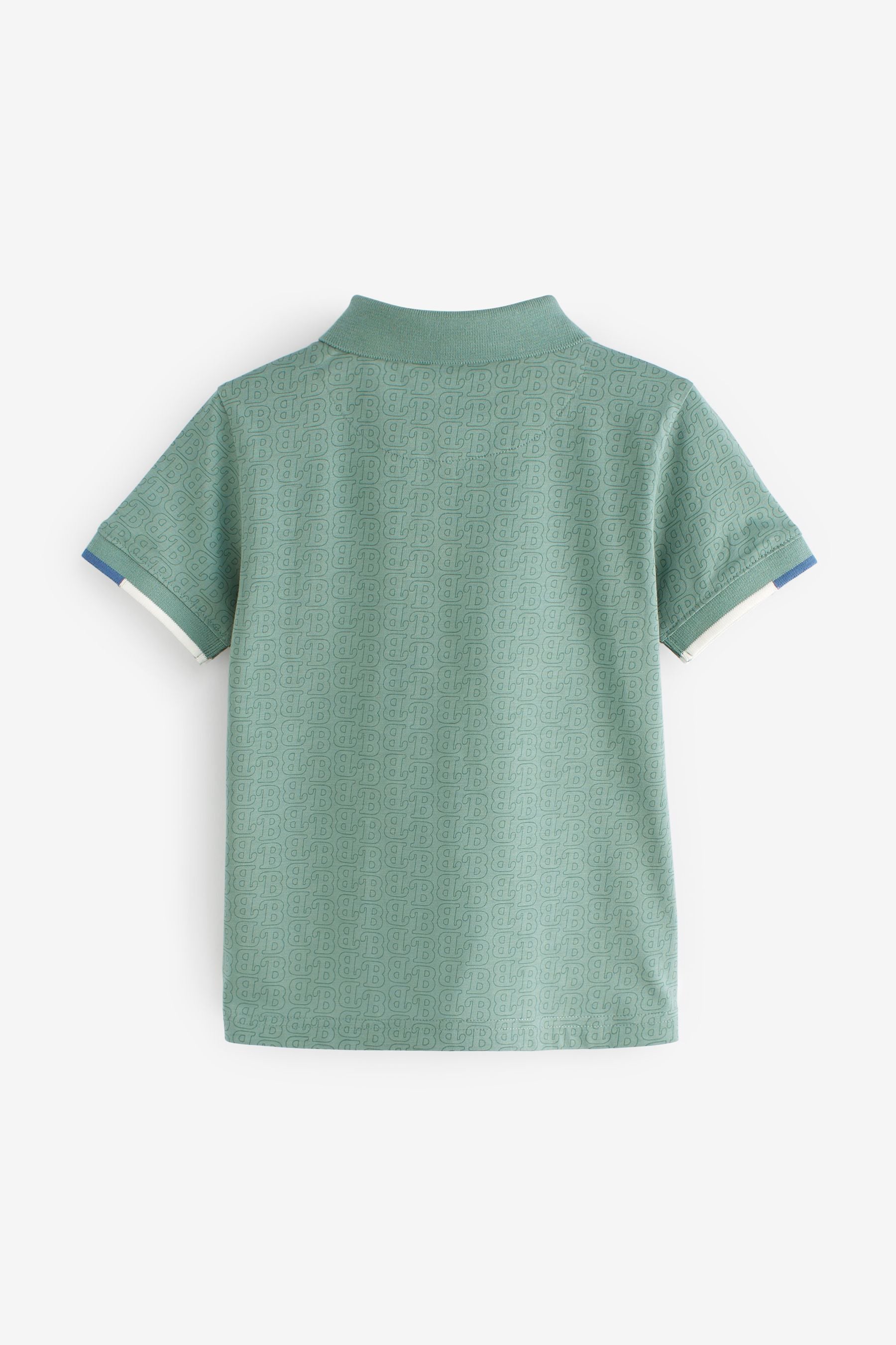 Baker by Ted Baker Green Printed Polo Shirt