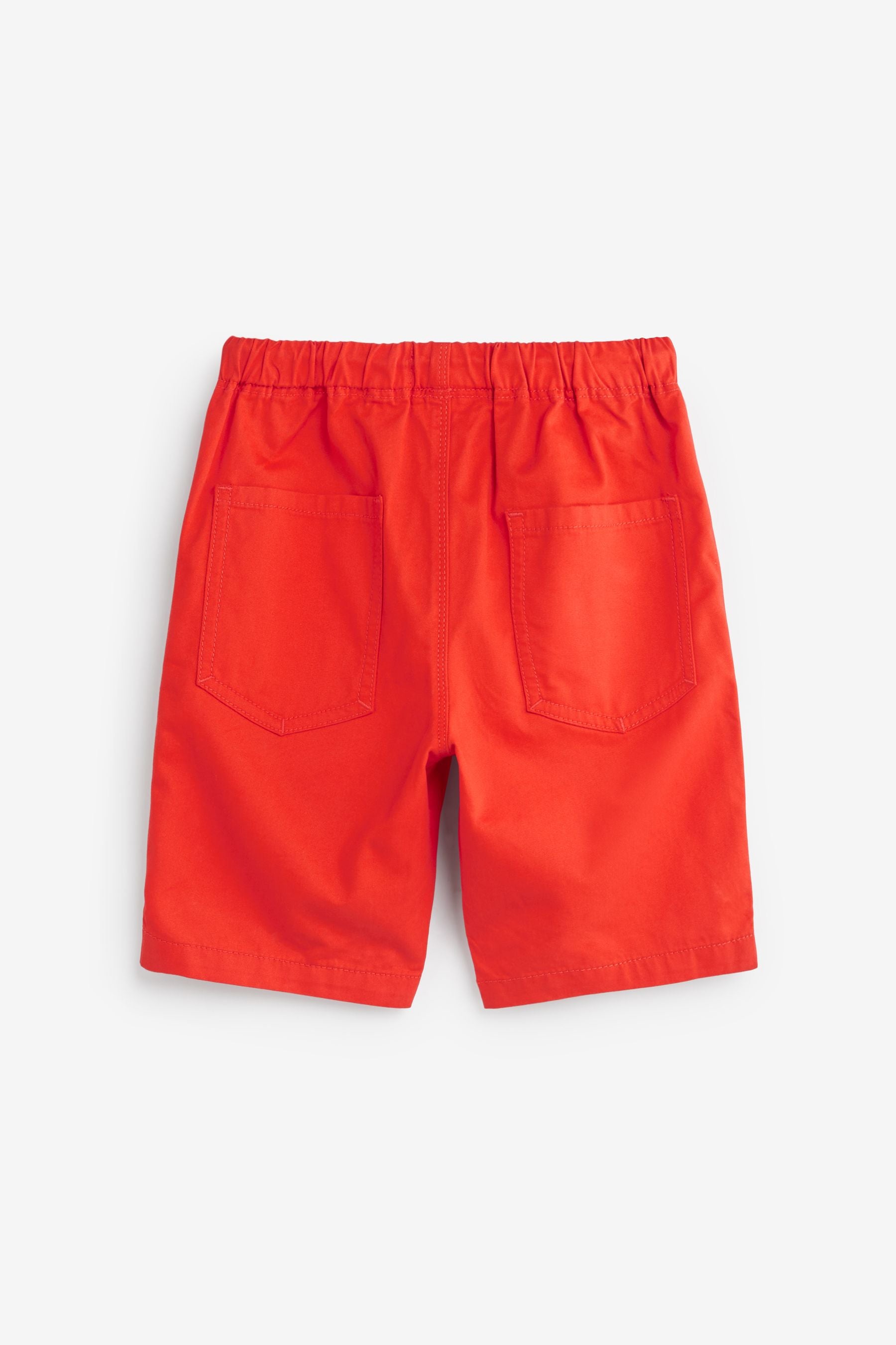 Red Regular Fit Pull-On Shorts (3-16yrs)