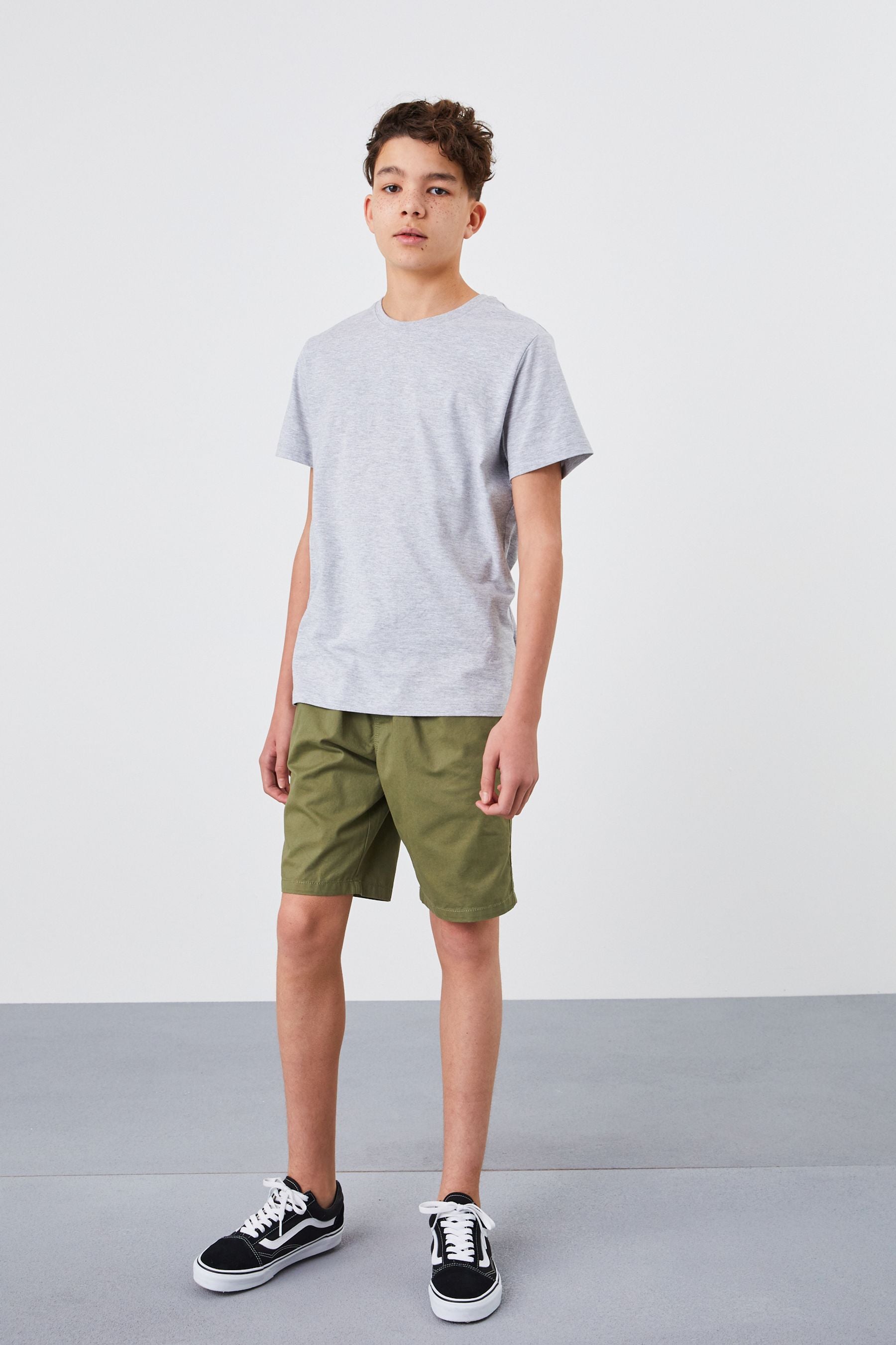 Khaki Green Regular Fit Pull-On Shorts (3-16yrs)