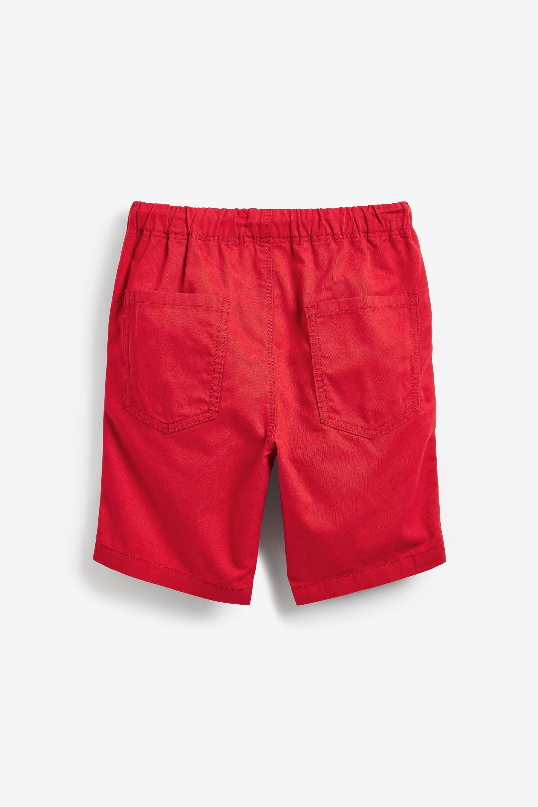 Dark Red Pull-On Shorts (3-16yrs)