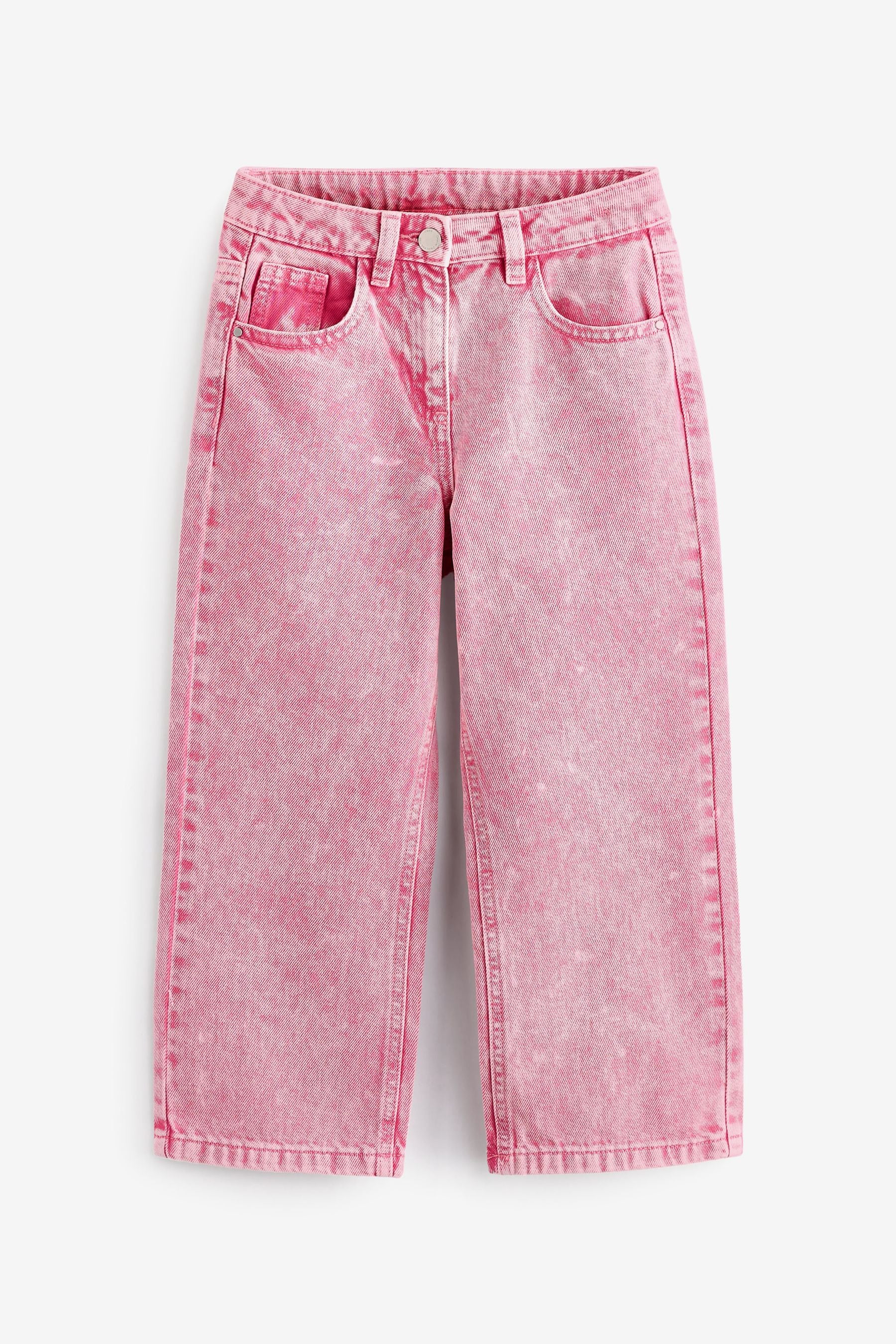 Pink Wide Straight Jeans (3-16yrs)