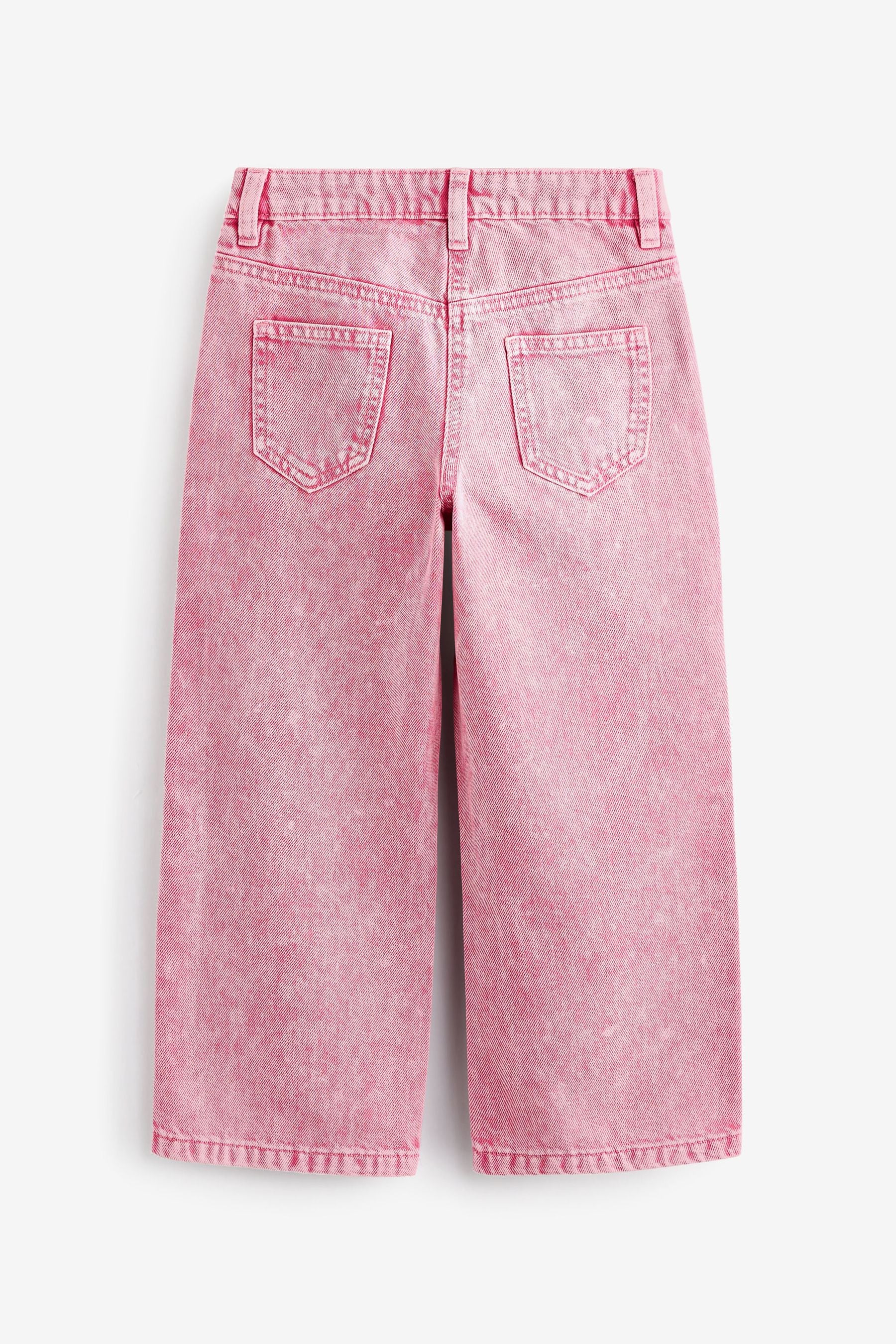 Pink Wide Straight Jeans (3-16yrs)