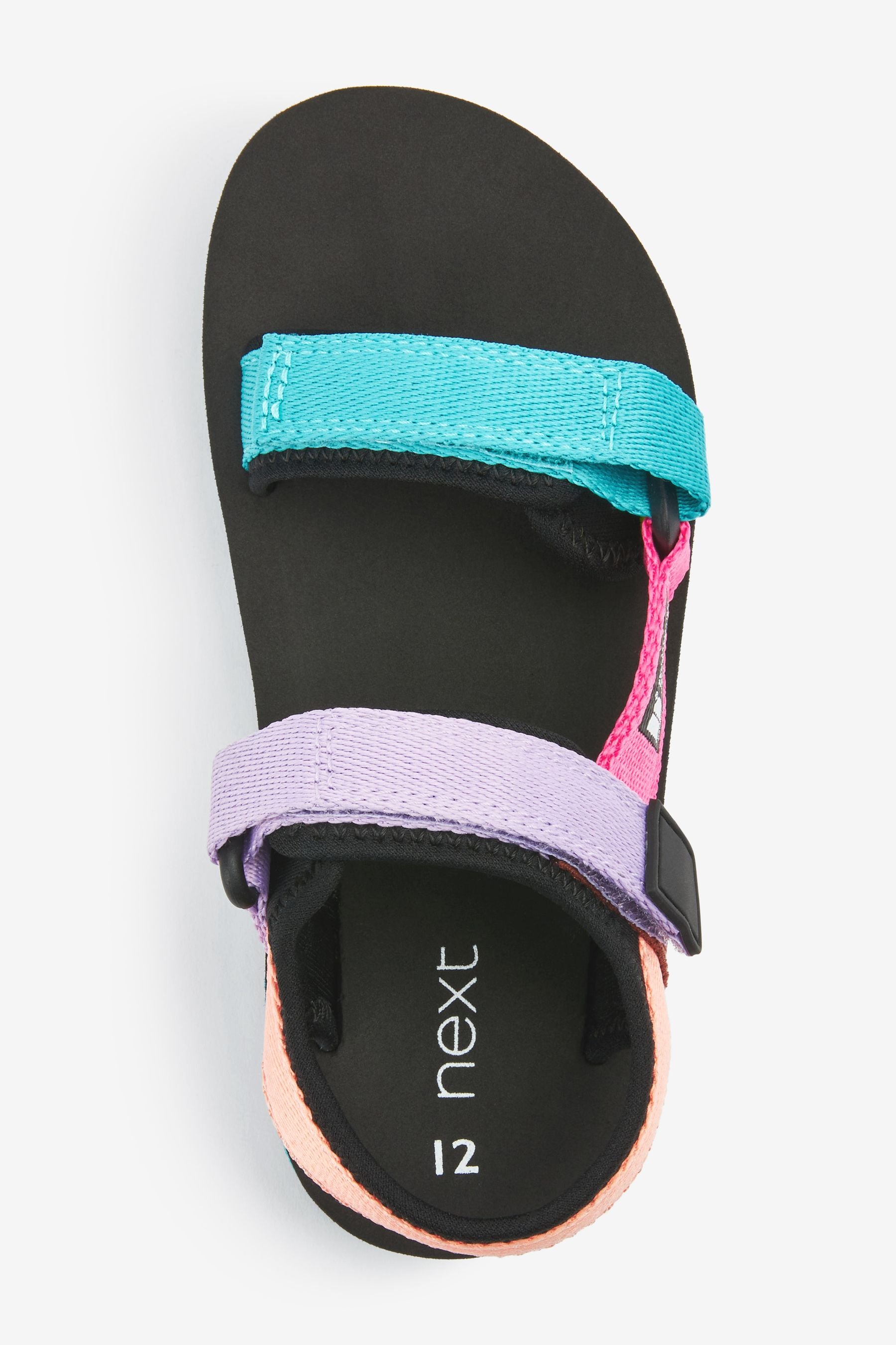 Black/Rainbow Colourblock Trekker Sandals