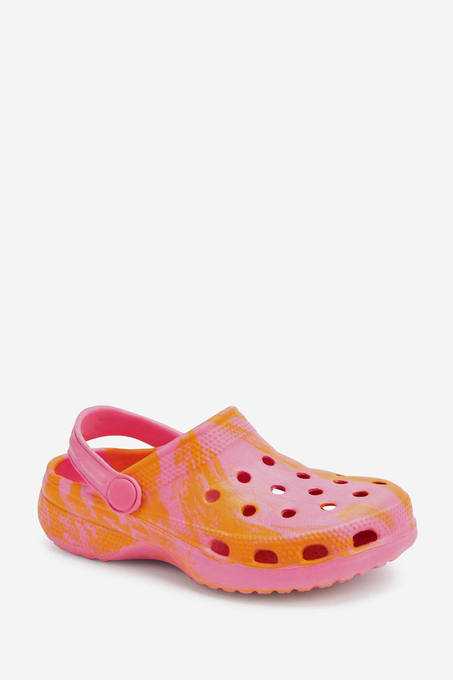 Pink / Orange Marble Clogs