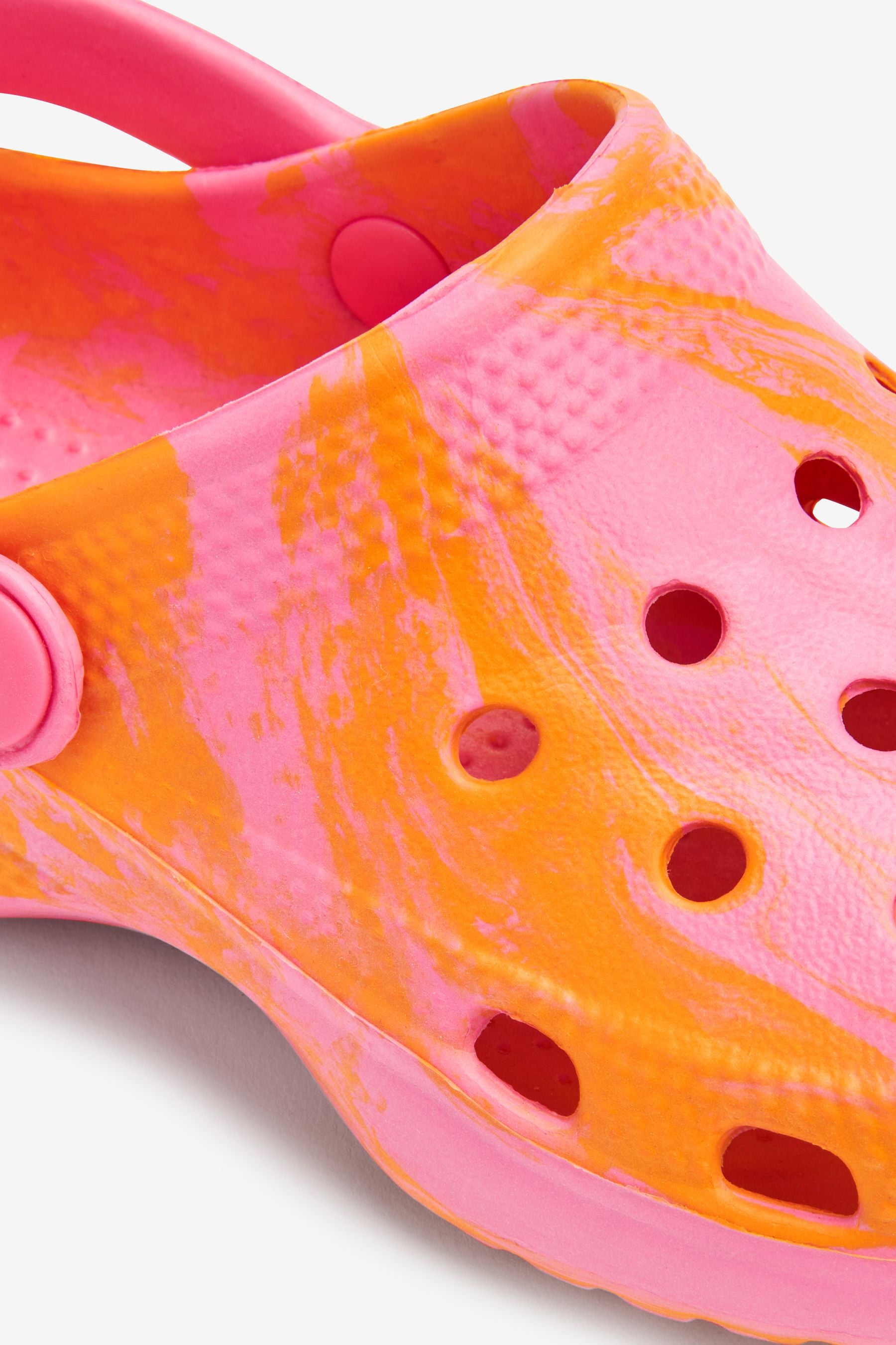 Pink / Orange Marble Clogs