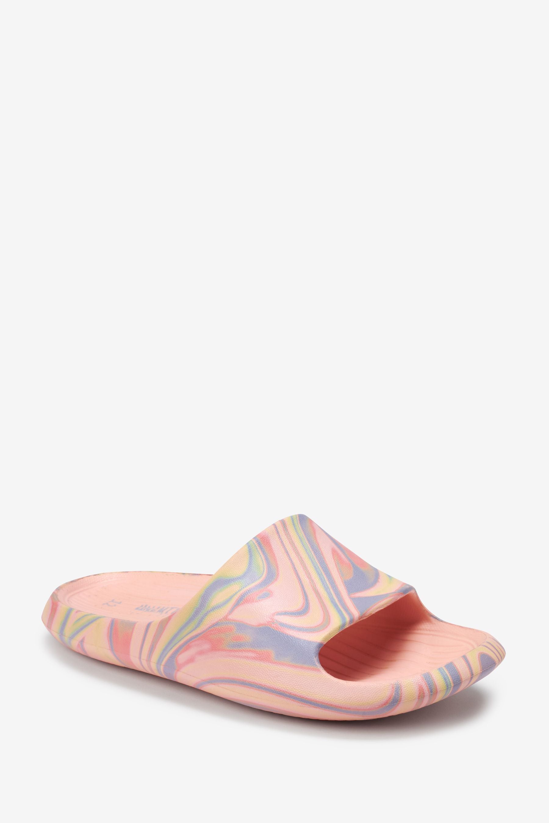 Pink Marble Print Sliders