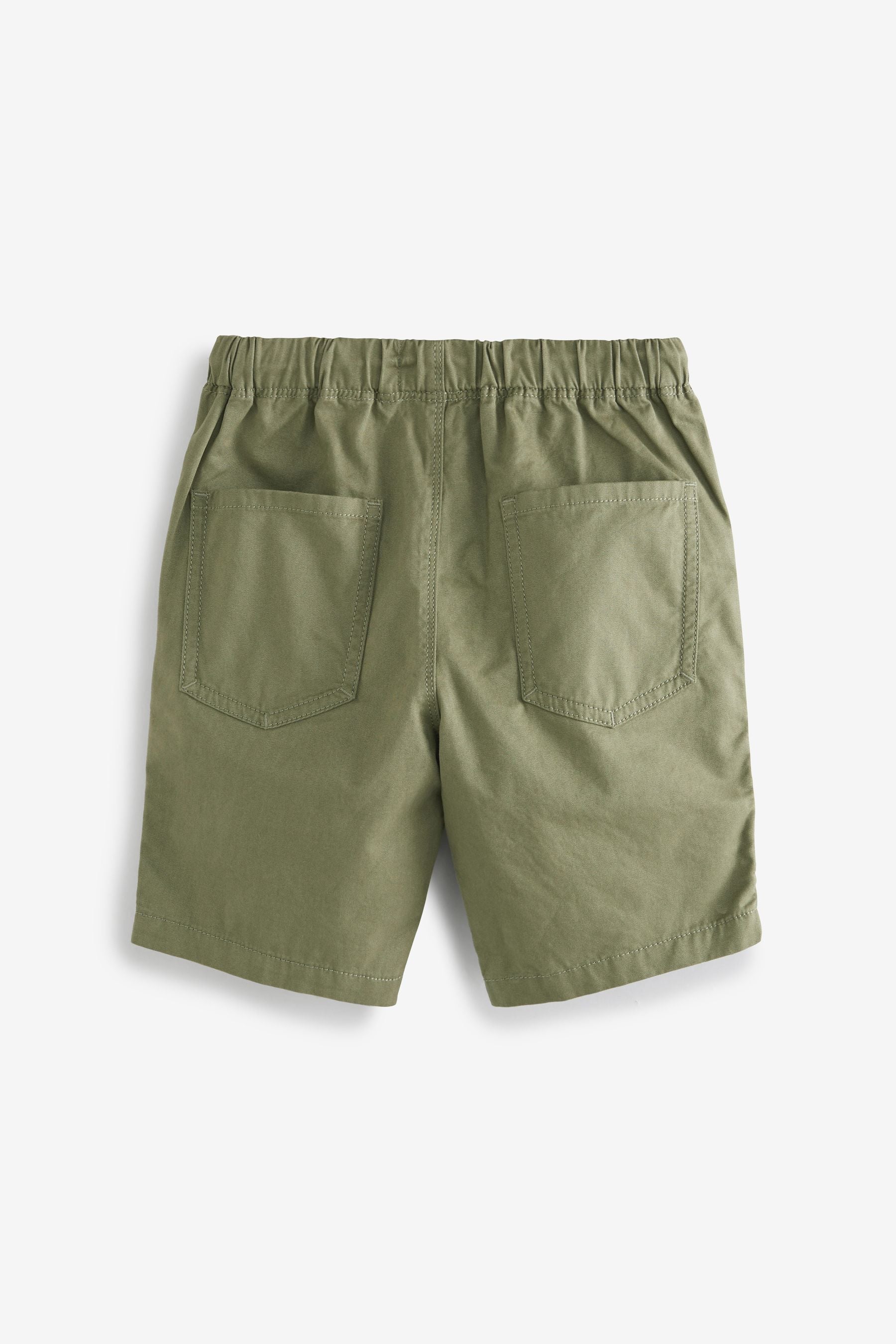 Khaki Green/Tan Brown 3 Pack Pull-On Shorts (3-16yrs)