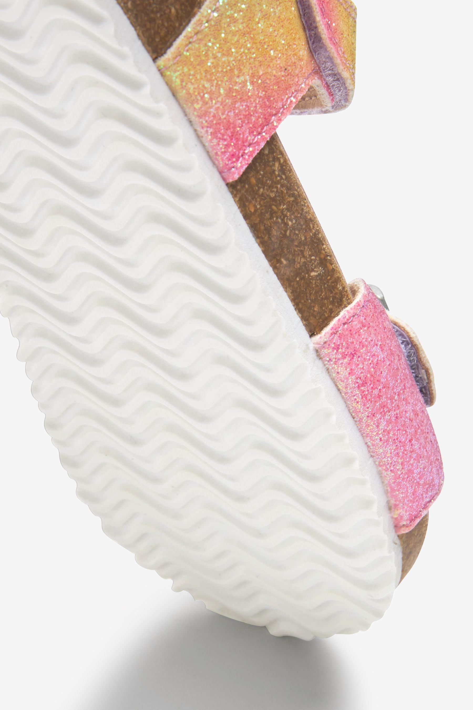 Pink Rainbow Corkbed Sandals