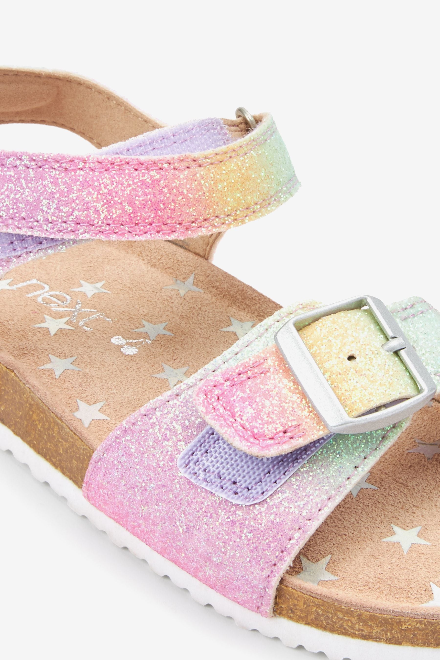 Pink Rainbow Corkbed Sandals