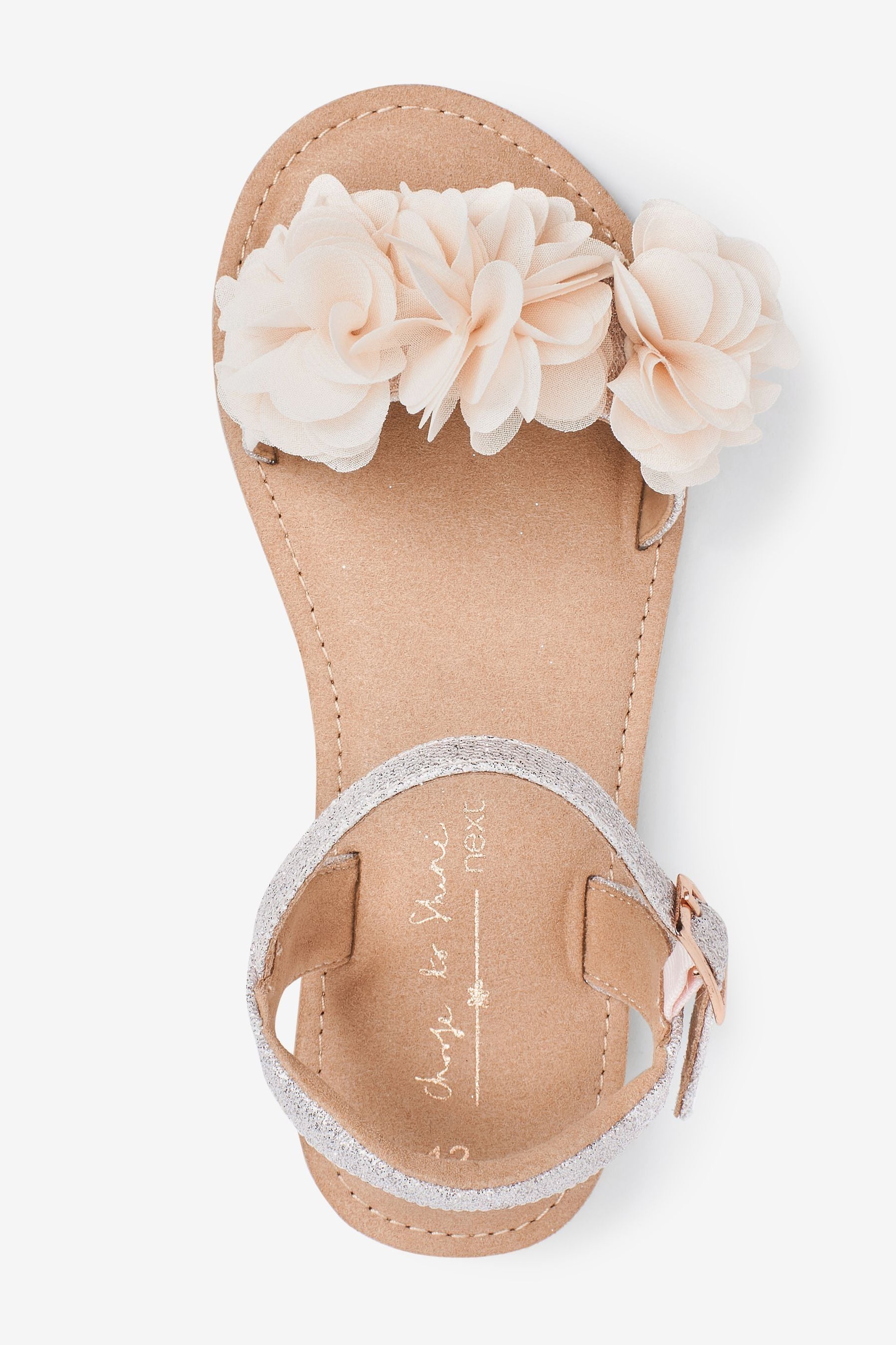 Pink Corsage Flower Occasion Sandals