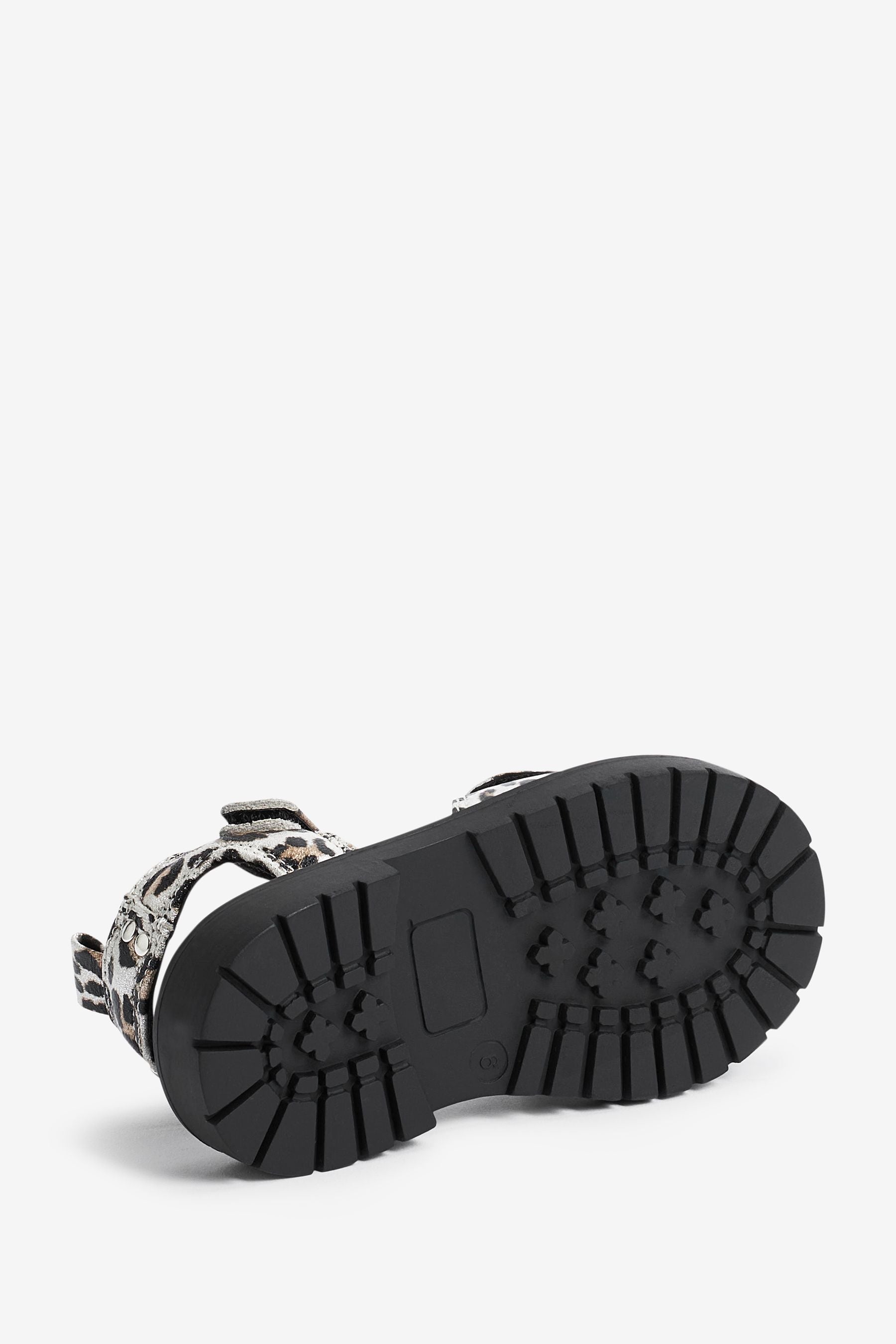 Monochrome Animal Print Sandals