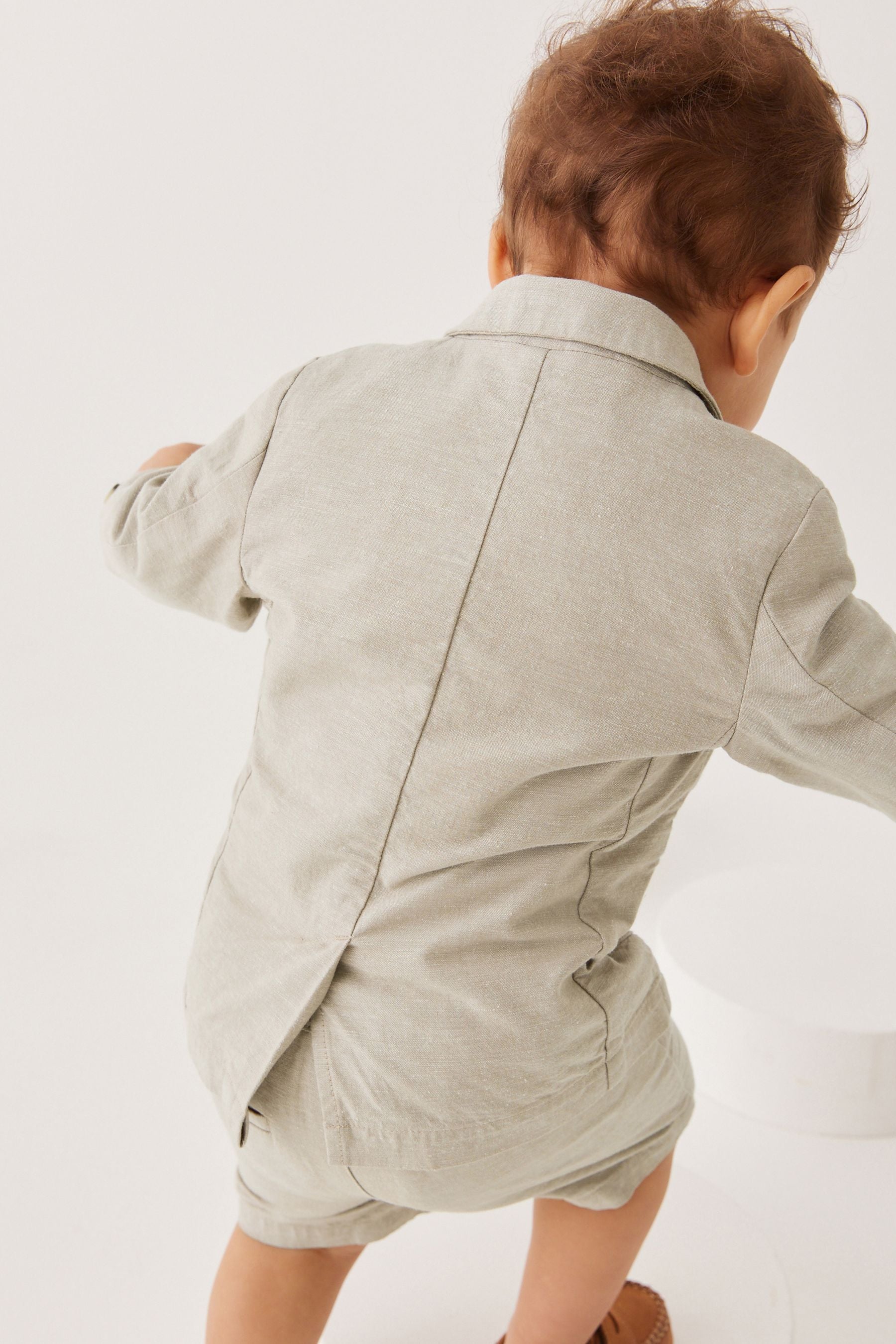 Stone Linen Blend Blazer (3mths-9yrs)