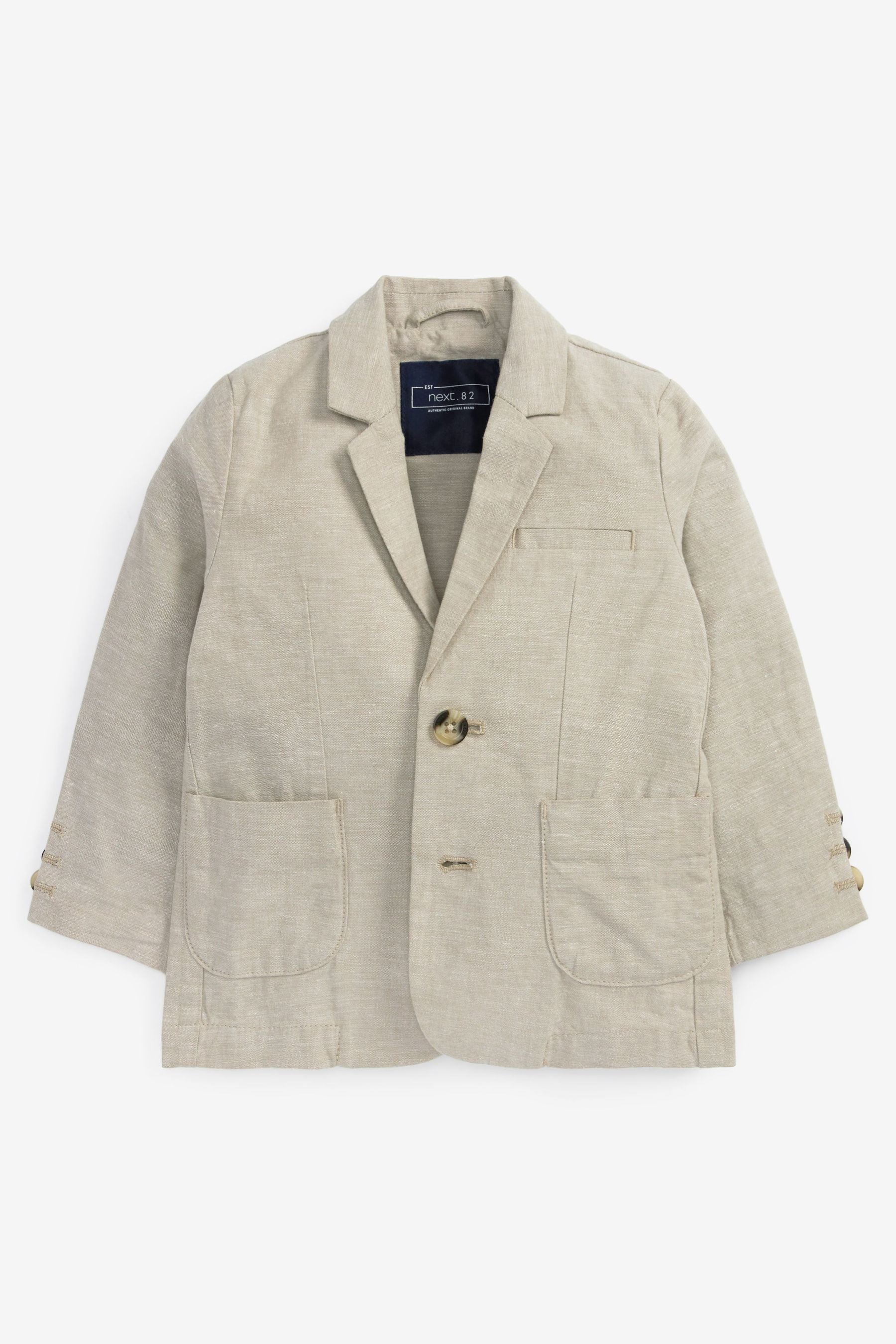 Stone Linen Blend Blazer (3mths-9yrs)