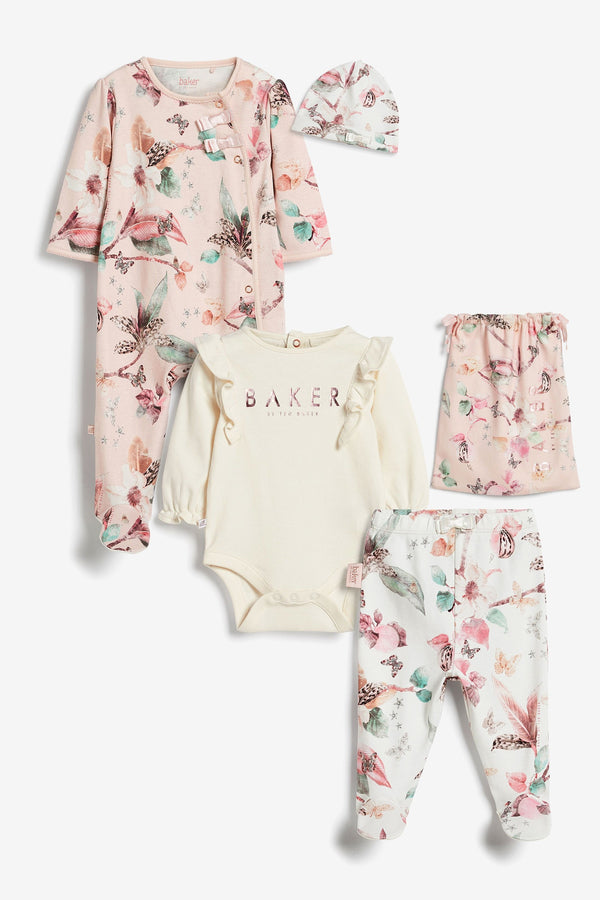 Baker by Ted Baker Pink Newborn Set 5 Piece