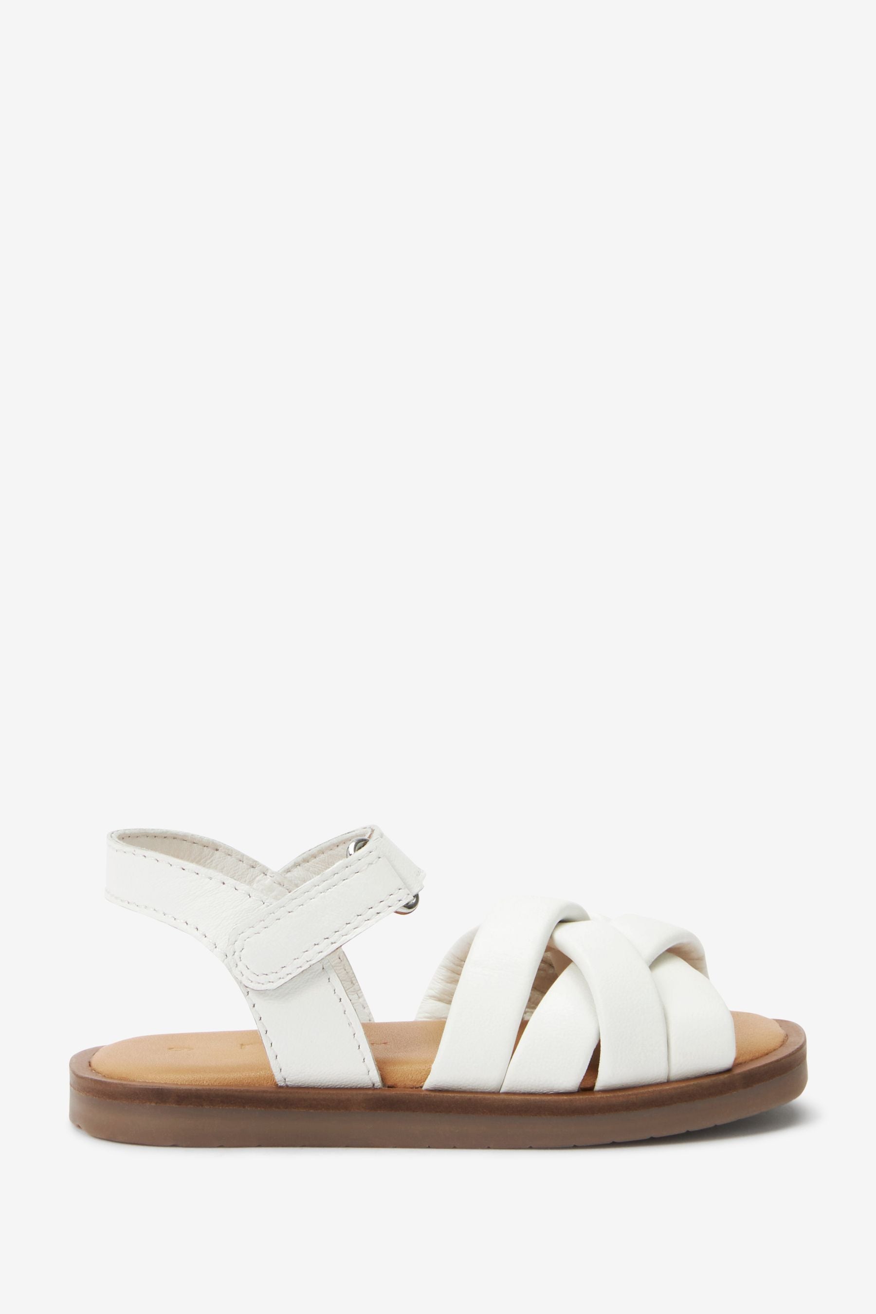 White Leather Sandals