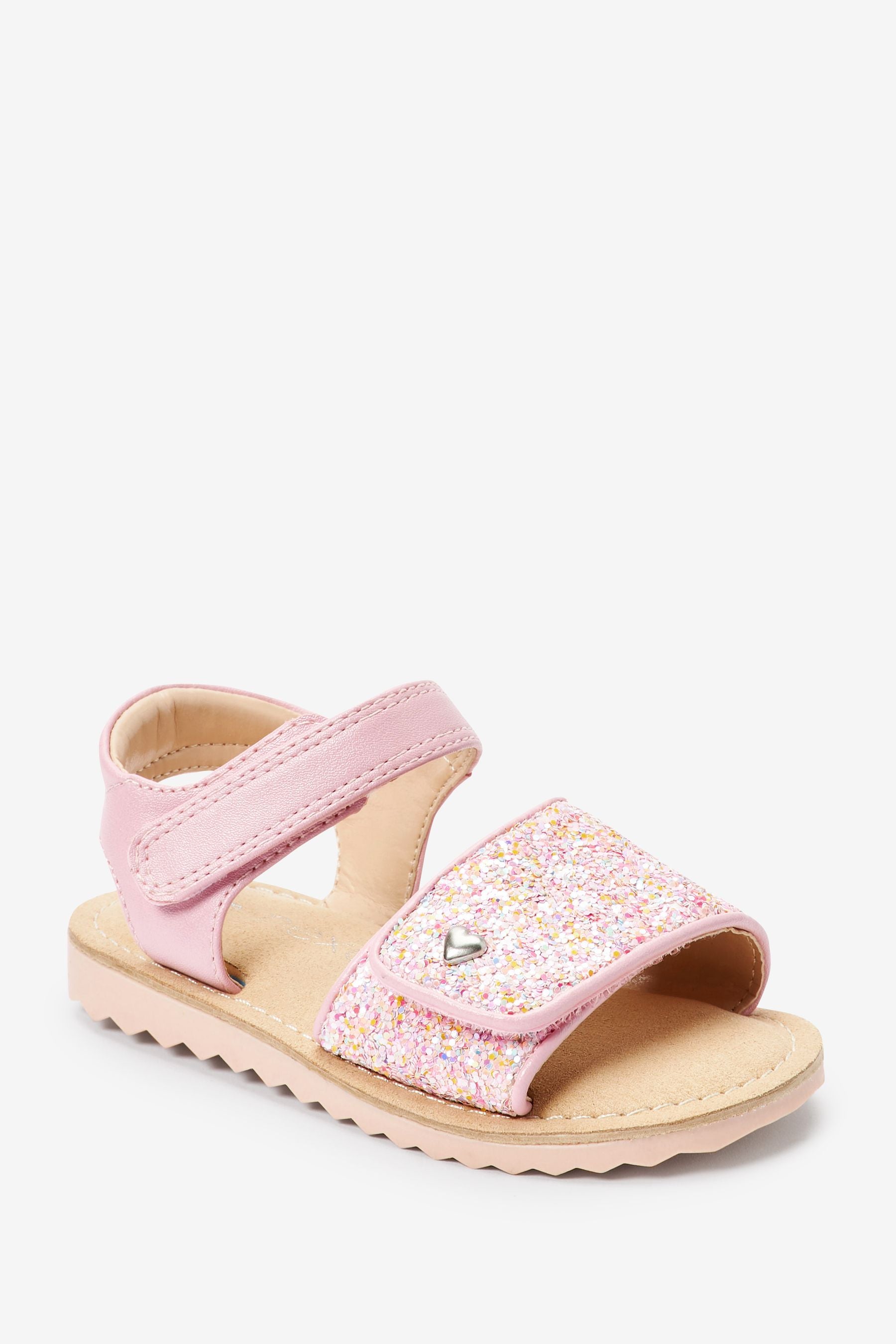 Pink Glitter Sandals