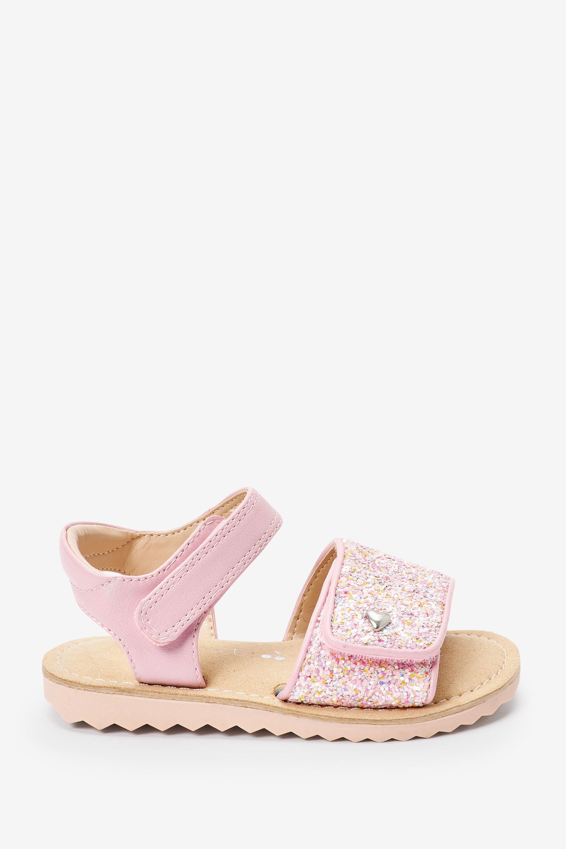 Pink Glitter Sandals