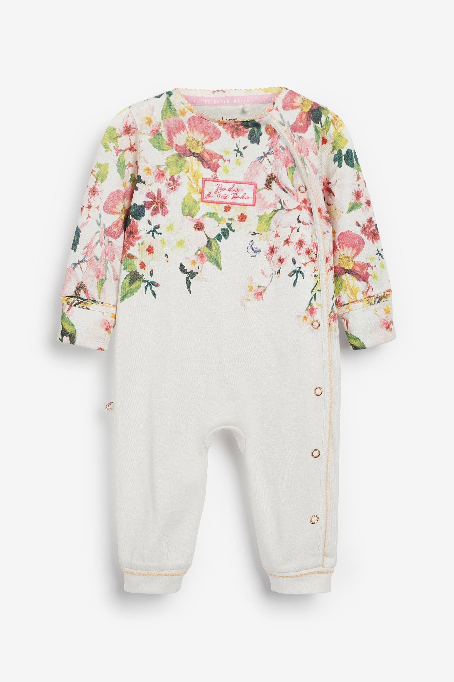 Baker by Ted Baker Floral Print Sleepsuit