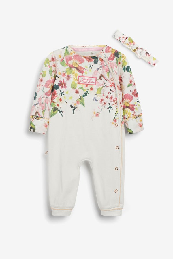 Baker by Ted Baker Floral Print Sleepsuit