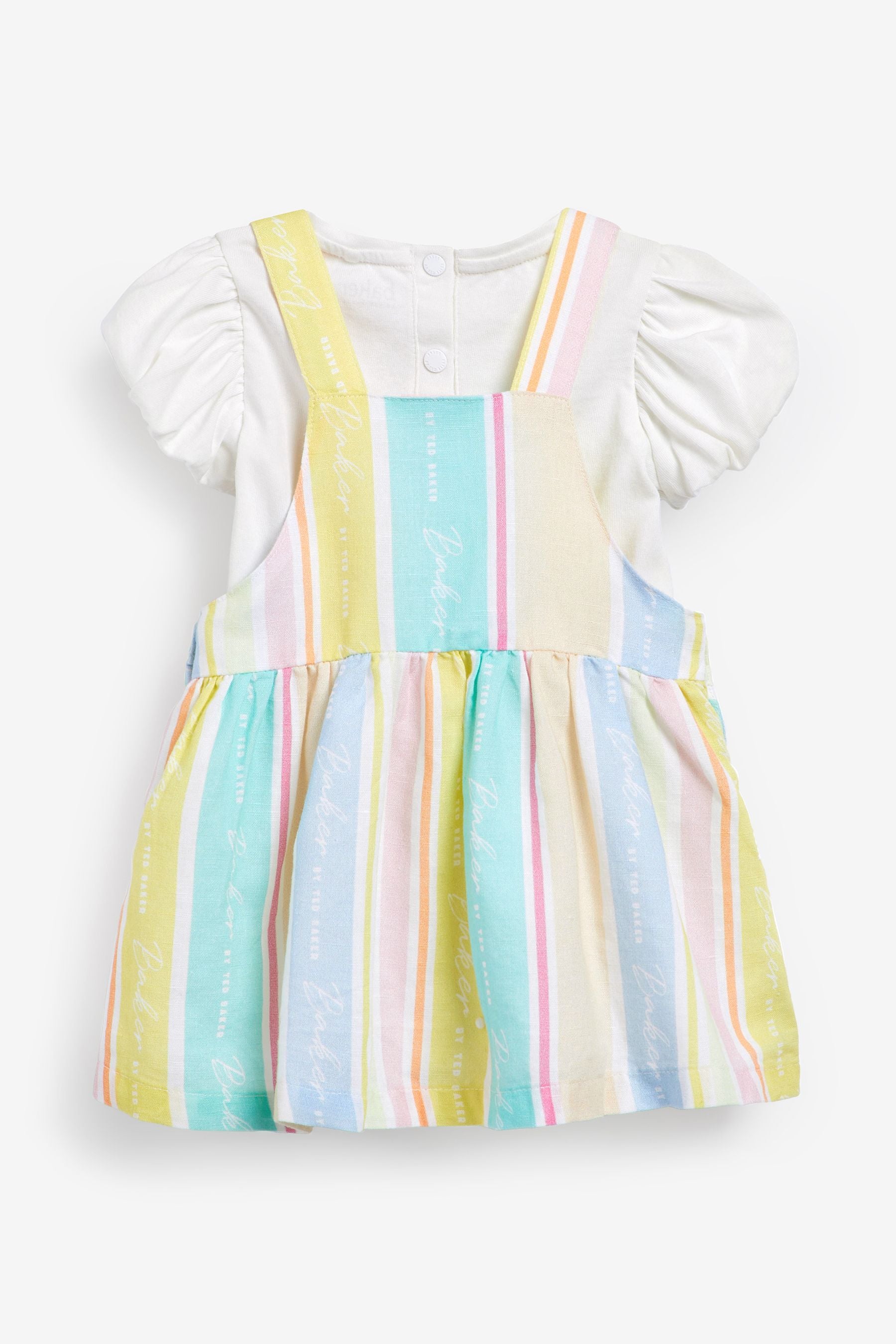 Pink Baker by Ted Baker Stripe Pinafore Set