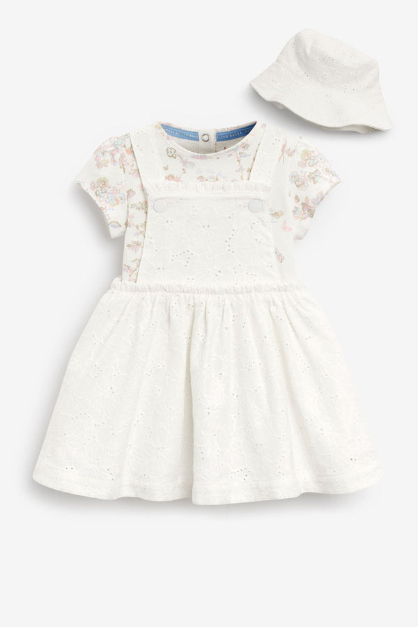 Baker by ted Baker White Pinafore Dress Set