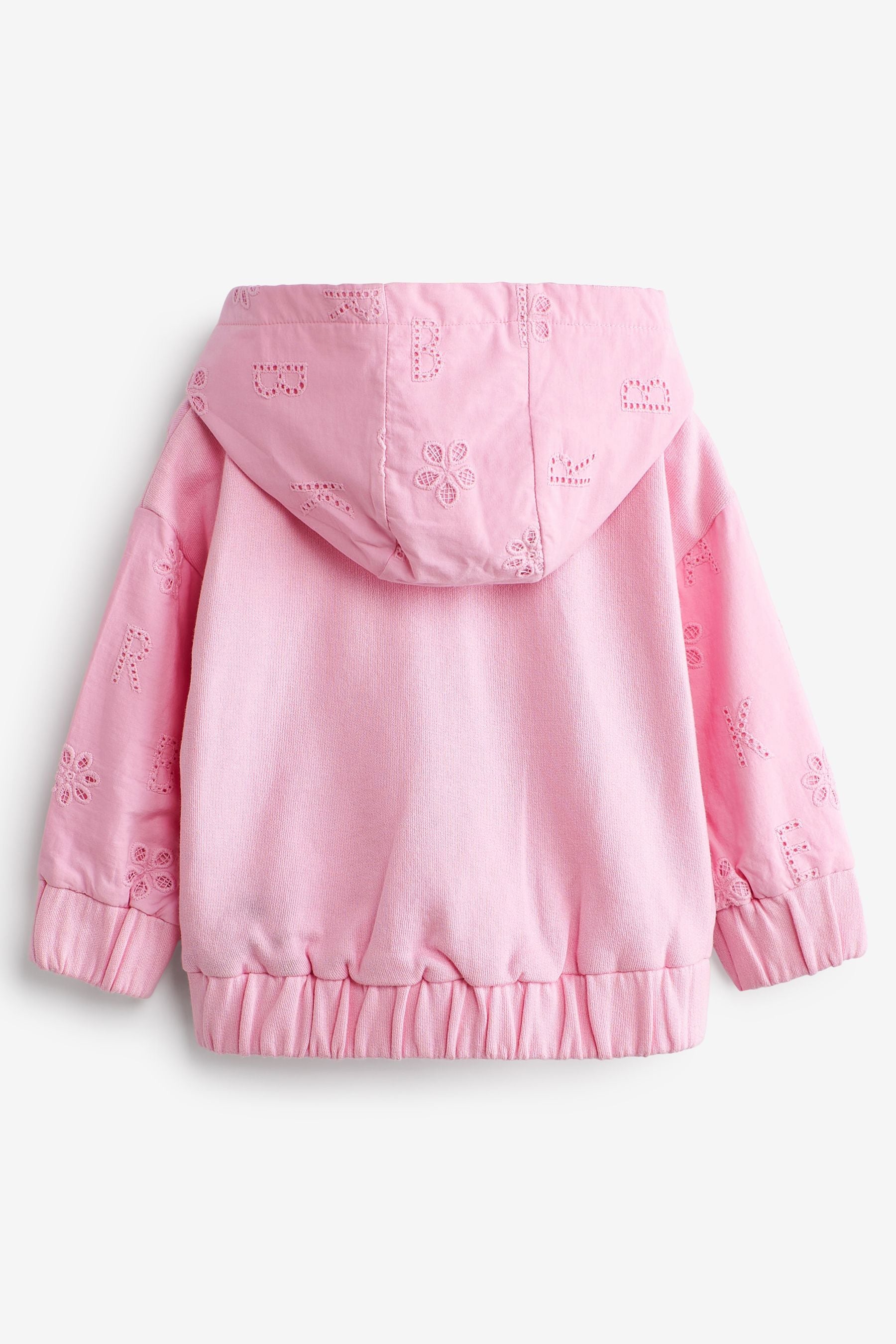 Baker by Ted Baker Pink Broderie Hoodie