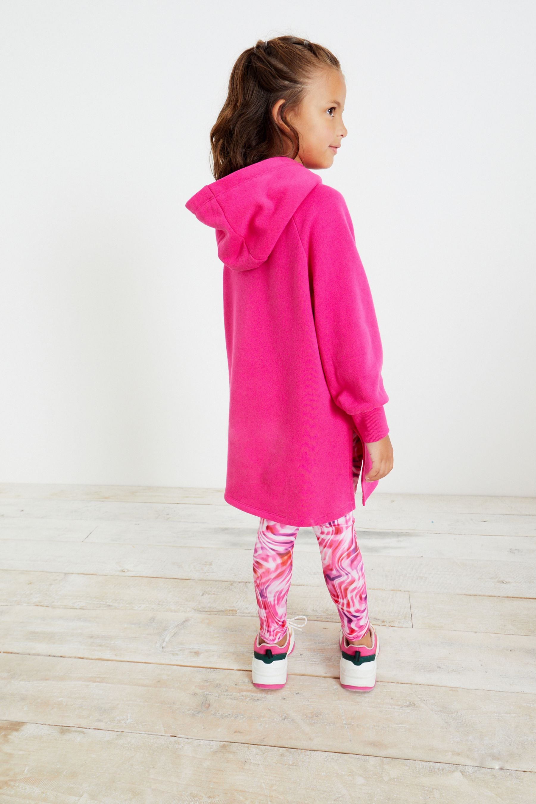 Pink Swirl Next Hoodie And Sports Leggings Set (3-16yrs)