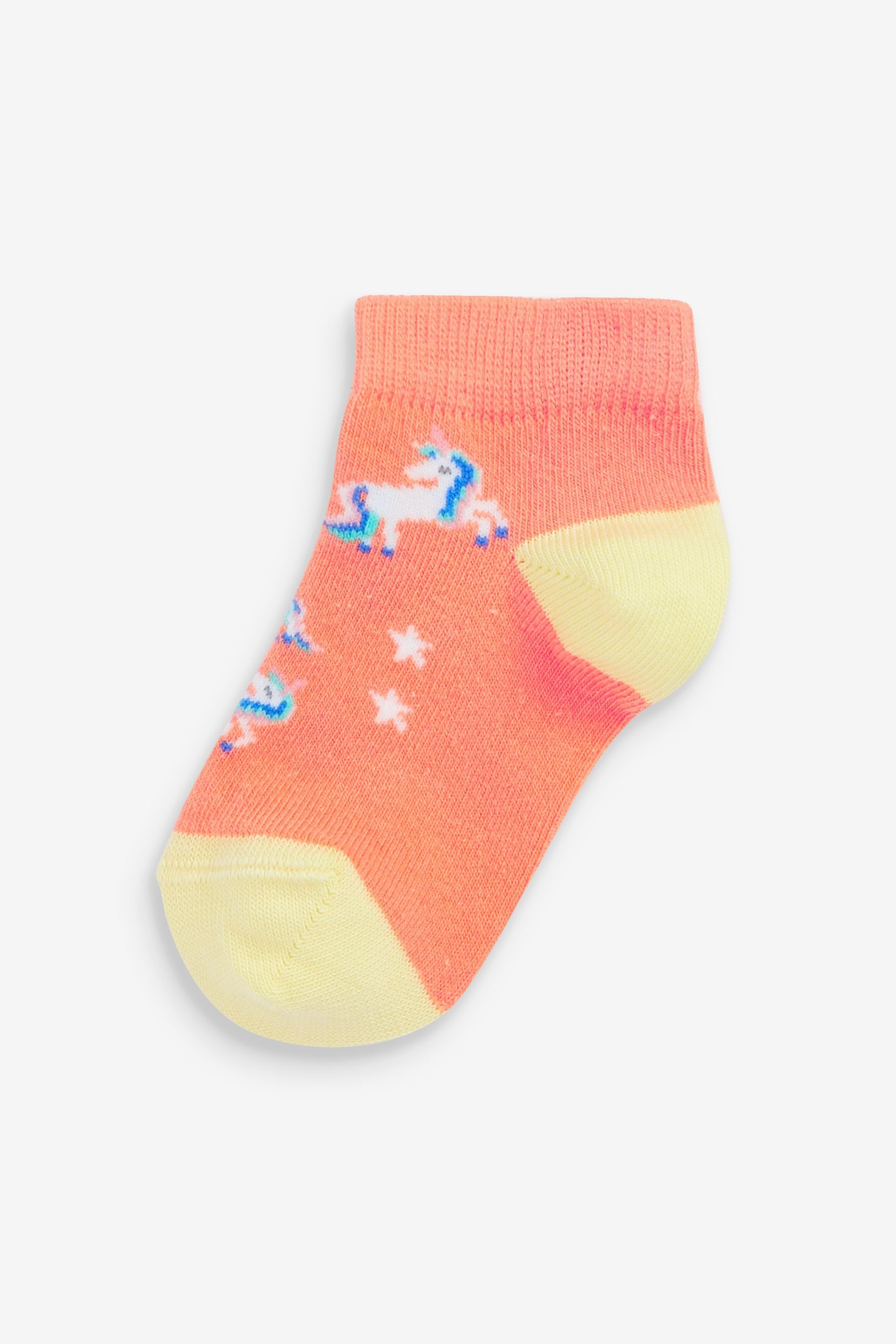 Multi Cotton Rich Unicorn Trainer Socks 5 Pack