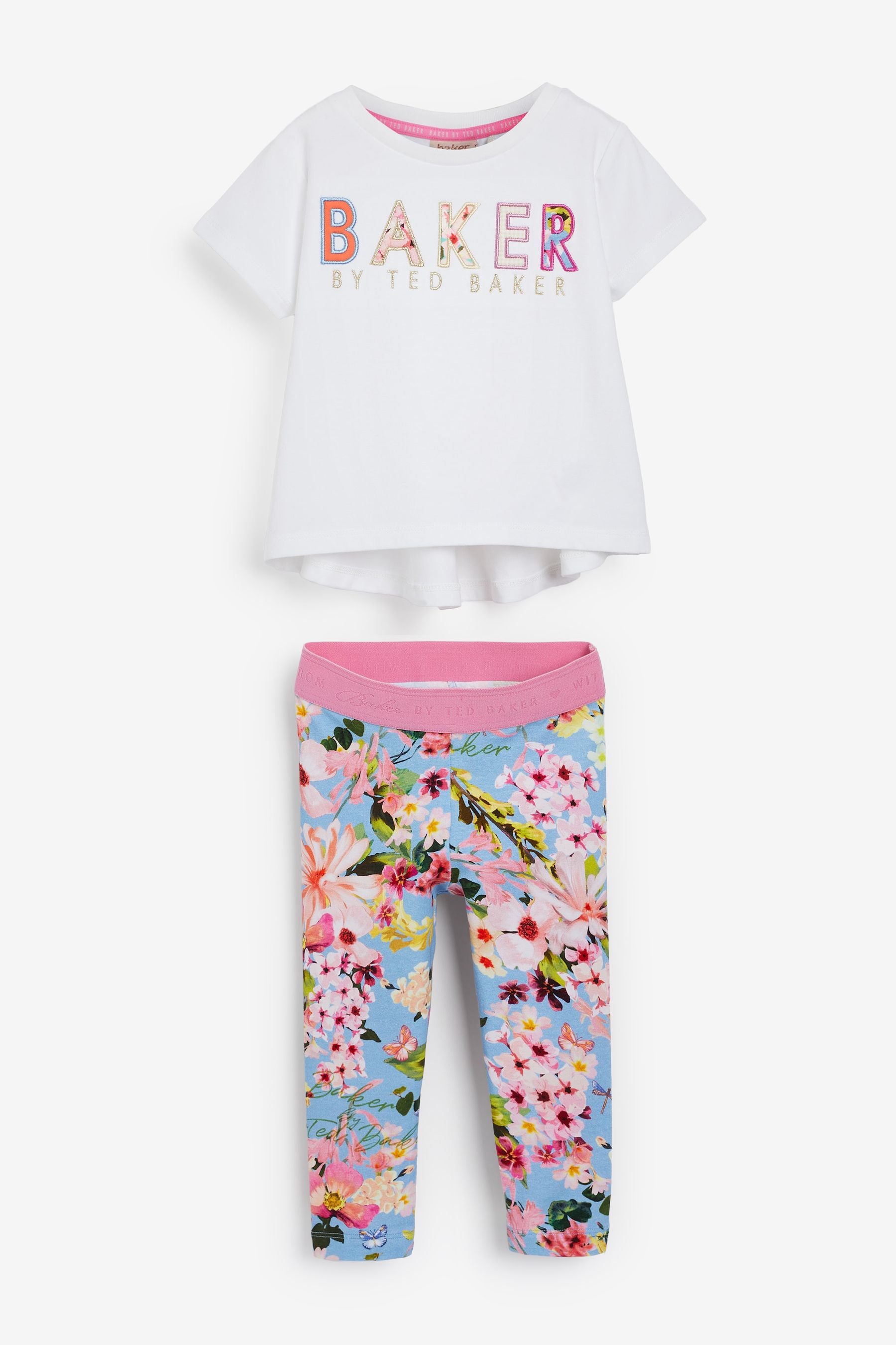 Baker by Ted Baker White T-Shirt and Leggings Set